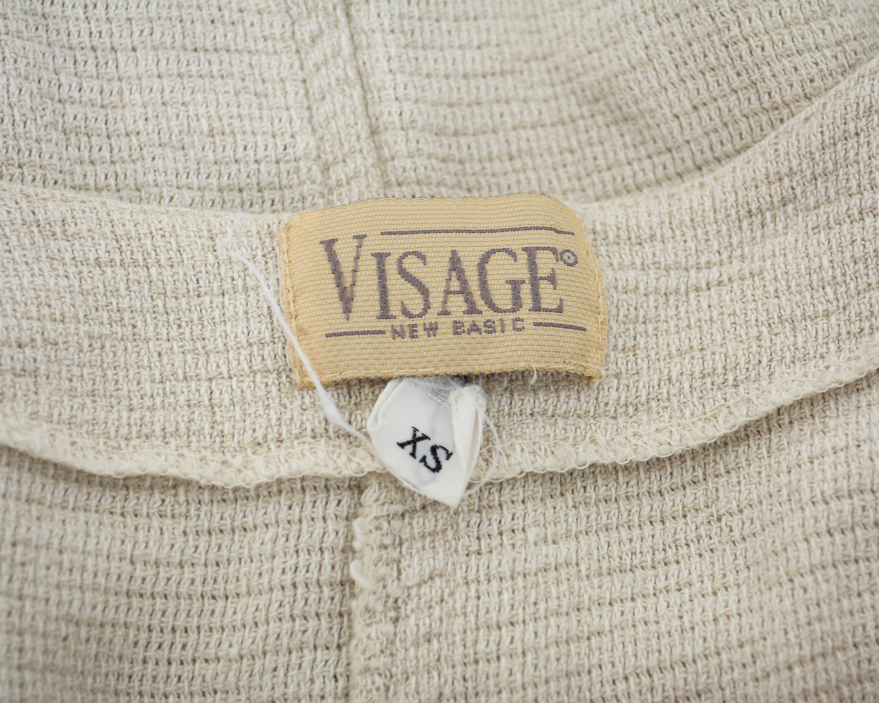Vintage Vintage Women's XS Linen Jumpsuit Overalls Long Sleeve Comfy Size 24" / US 00 / IT 34 - 5 Thumbnail