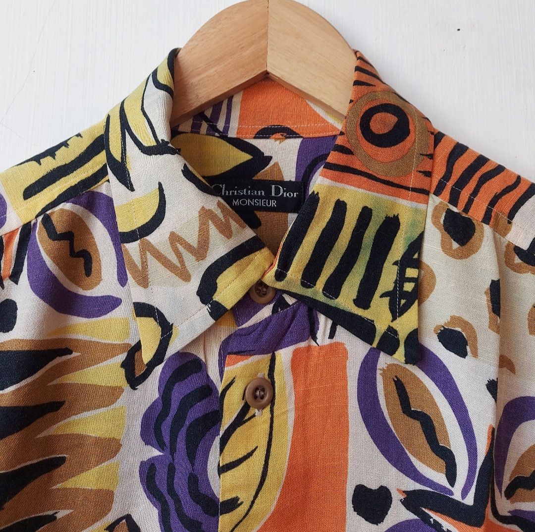 Christian Dior Monsieur × Vintage Vintage Christian Dior Monsieur Button Shirt Size US L / EU 52-54 / 3 - 3 Thumbnail
