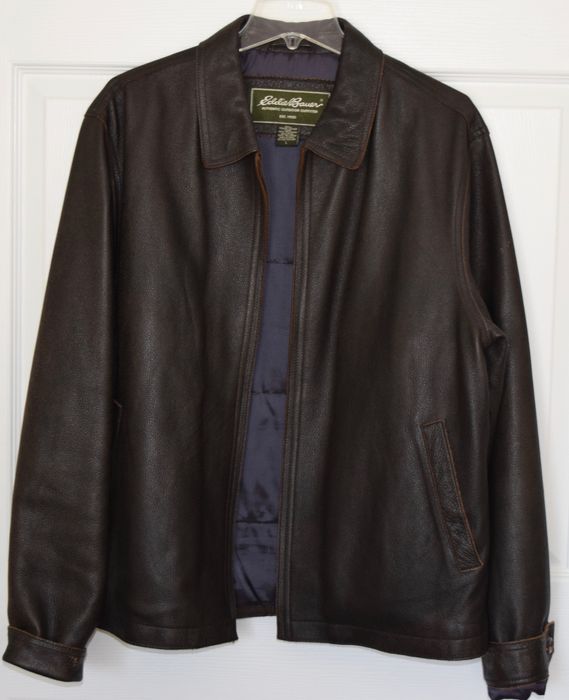 Eddie Bauer Men's Leather Jacket | Grailed