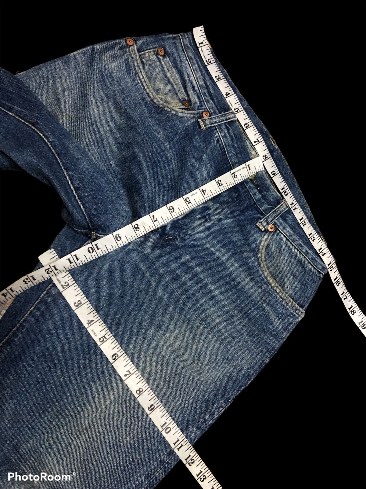 HOLLYWOOD RANCH MARKET SELVEDGE REDLINE OKURA HR MARKET DENIM Size US 30 / EU 46 - 9 Thumbnail