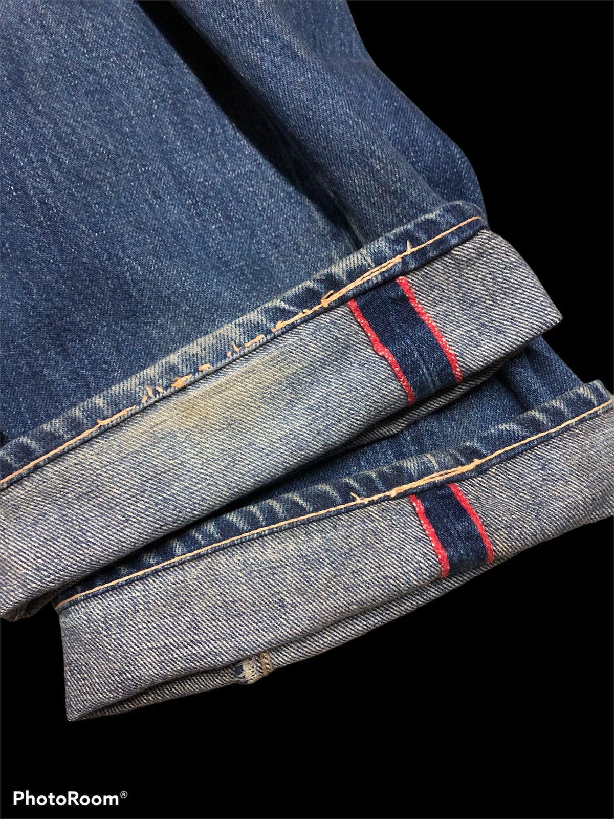 HOLLYWOOD RANCH MARKET SELVEDGE REDLINE OKURA HR MARKET DENIM Size US 30 / EU 46 - 4 Thumbnail