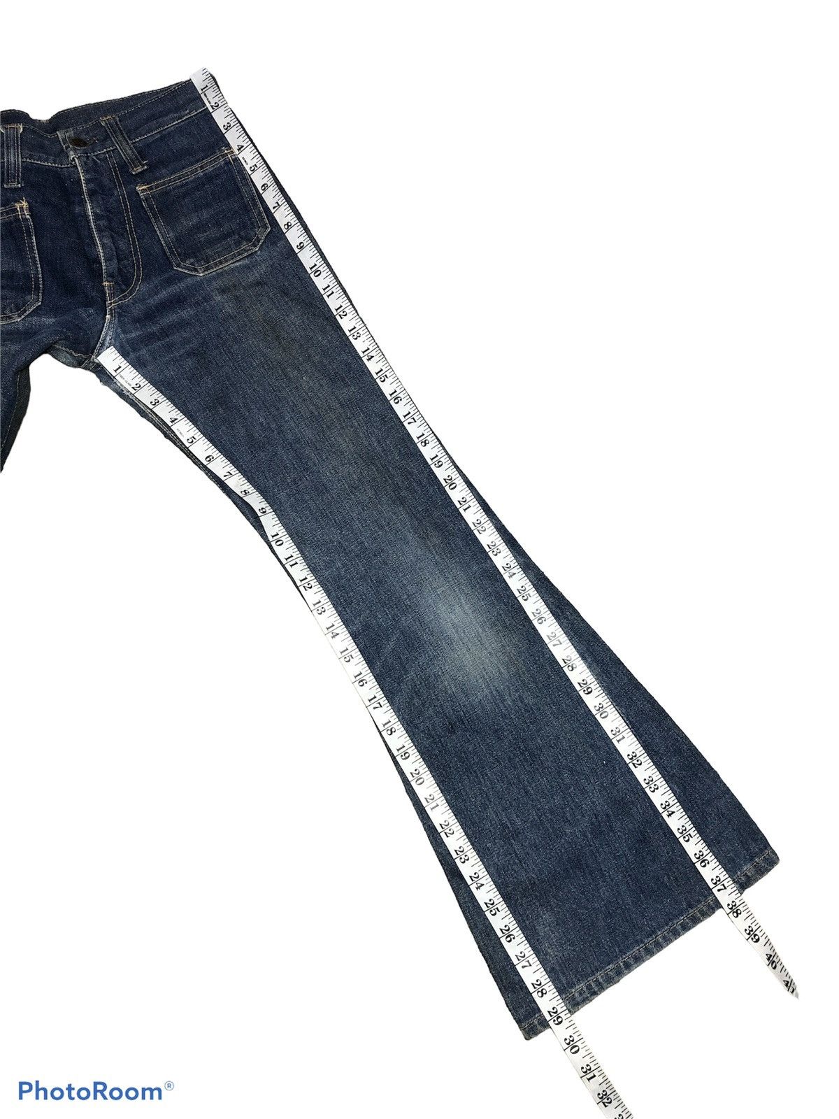 Vintage FLARED BELL BOTTOM MC CAMPBELL VTGE DENIM Size US 27 - 9 Thumbnail