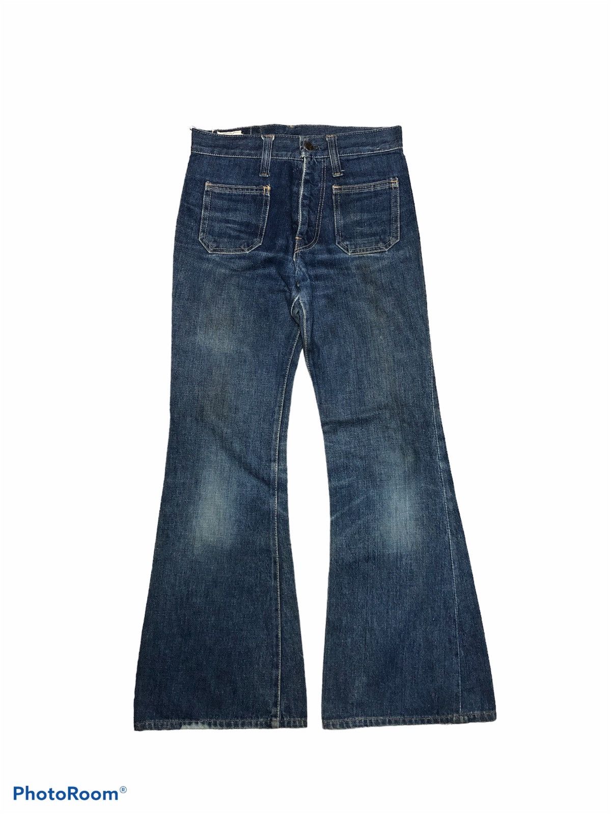 Vintage FLARED BELL BOTTOM MC CAMPBELL VTGE DENIM Size US 27 - 1 Thumbnail