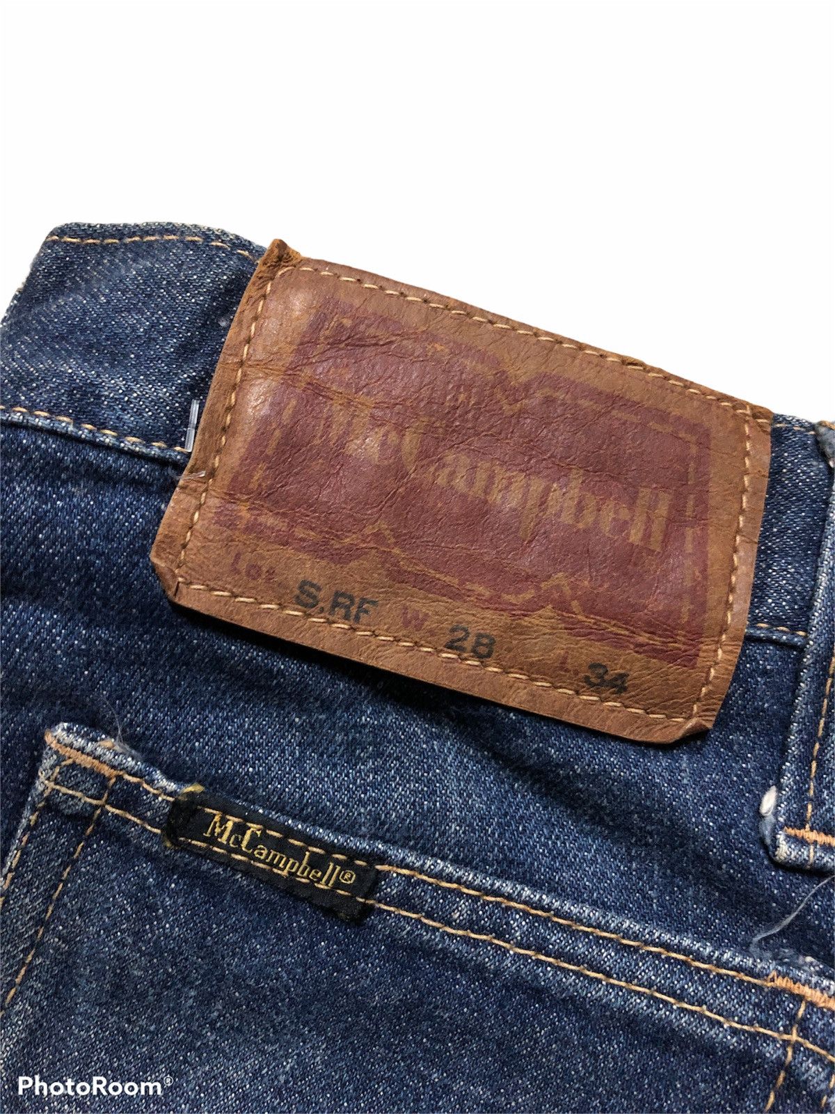 Vintage FLARED BELL BOTTOM MC CAMPBELL VTGE DENIM Size US 27 - 6 Thumbnail
