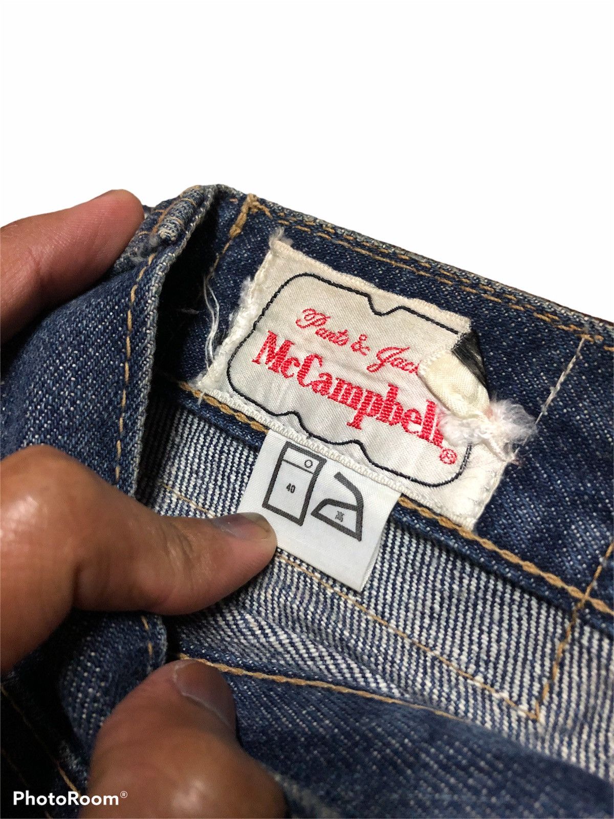 Vintage FLARED BELL BOTTOM MC CAMPBELL VTGE DENIM Size US 27 - 5 Thumbnail