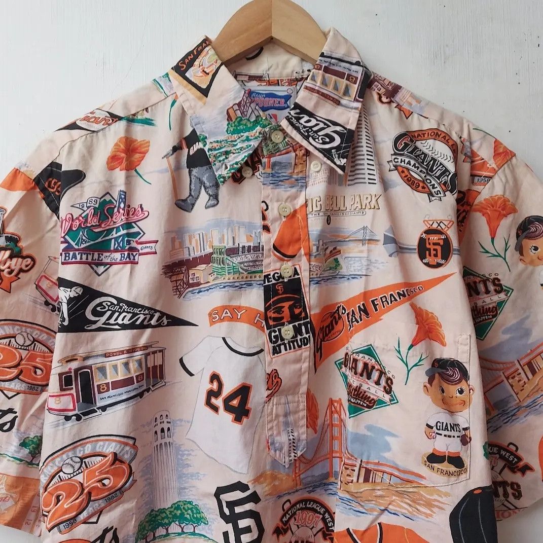 MLB × Reyn Spooner Vintage Reyn Spooner MLB San Francisco Giants Half Button Size US XL / EU 56 / 4 - 3 Thumbnail