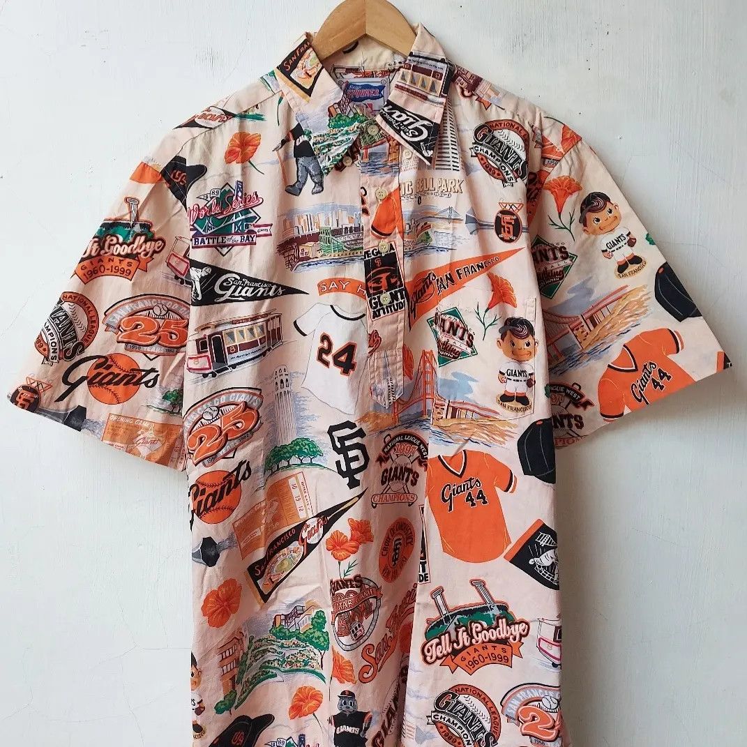 MLB × Reyn Spooner Vintage Reyn Spooner MLB San Francisco Giants Half Button Size US XL / EU 56 / 4 - 2 Thumbnail