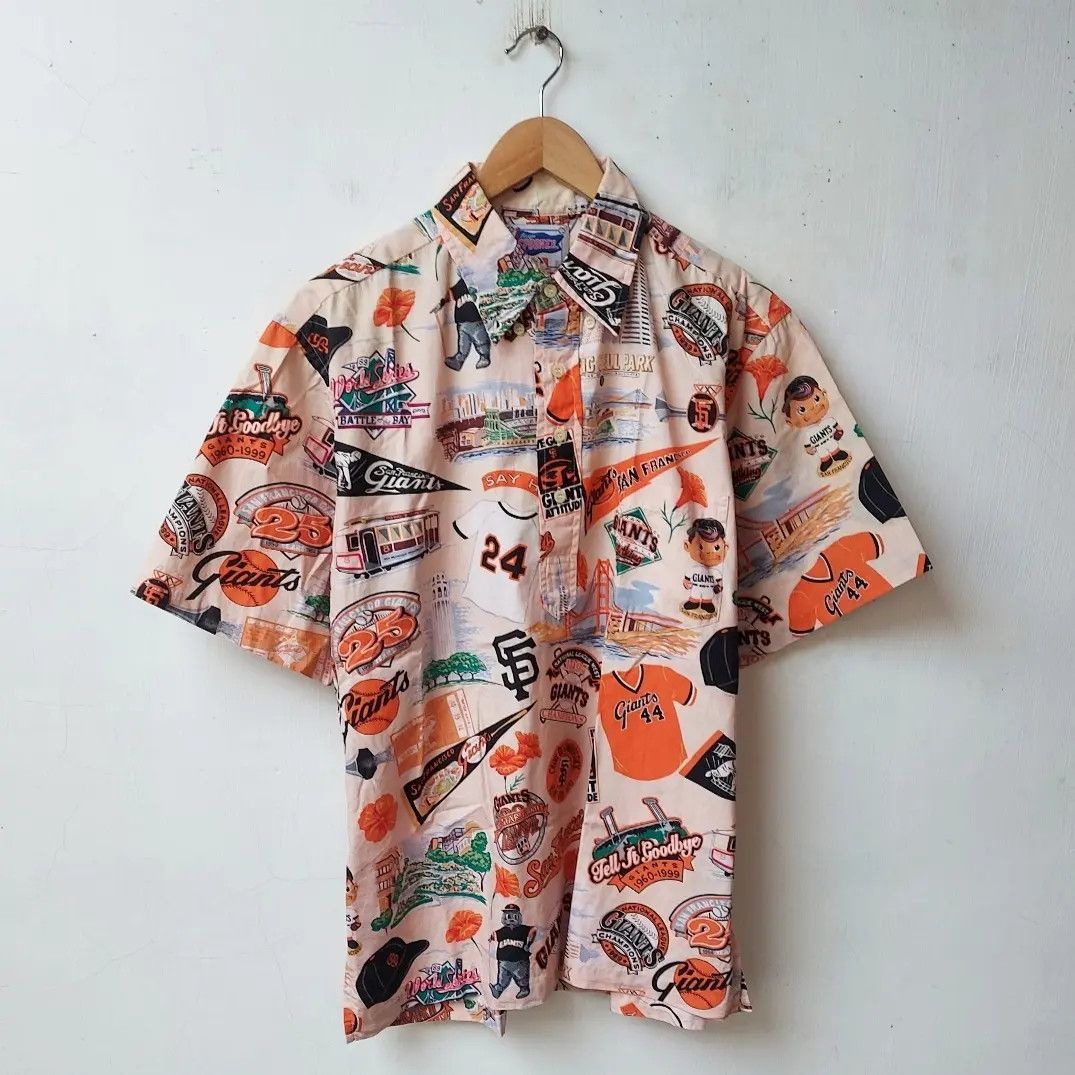 MLB × Reyn Spooner Vintage Reyn Spooner MLB San Francisco Giants Half Button Size US XL / EU 56 / 4 - 1 Thumbnail
