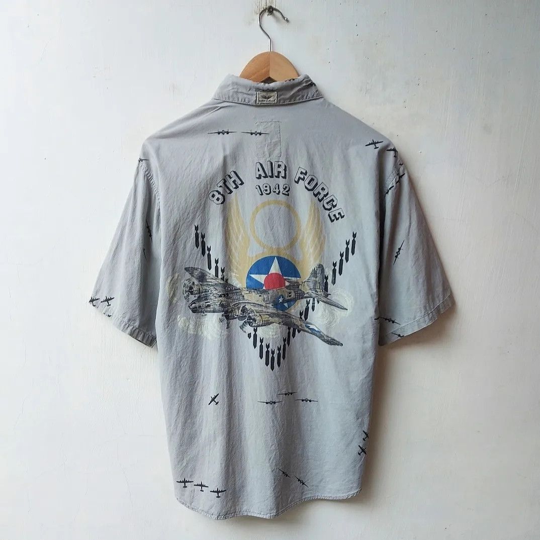 Vintage Vintage Bush Pilot Aircraft 8th Air Force 1942 Button Shirt Size US M / EU 48-50 / 2 - 1 Thumbnail