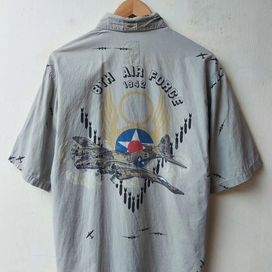 Vintage Vintage Bush Pilot Aircraft 8th Air Force 1942 Button Shirt Size US M / EU 48-50 / 2 - 4 Thumbnail