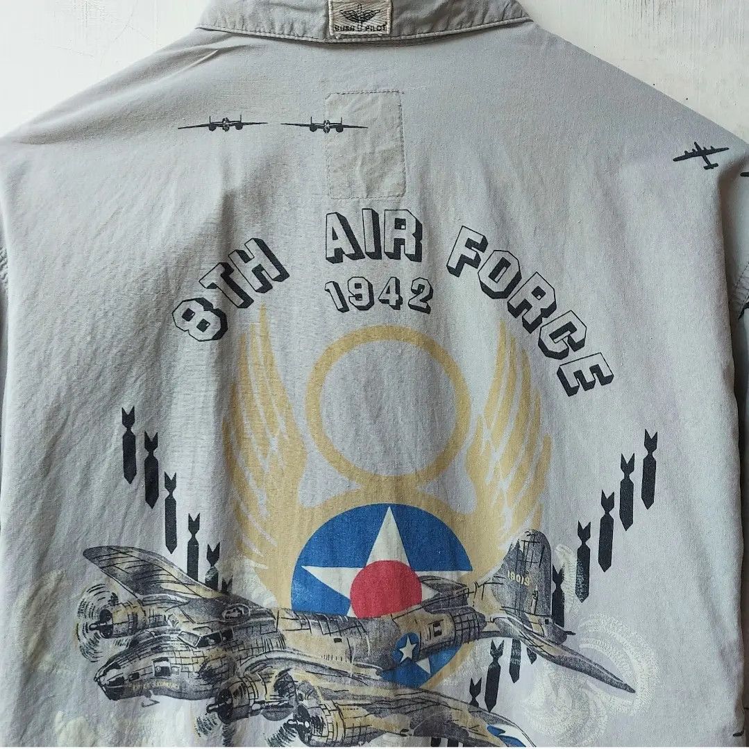 Vintage Vintage Bush Pilot Aircraft 8th Air Force 1942 Button Shirt Size US M / EU 48-50 / 2 - 5 Thumbnail