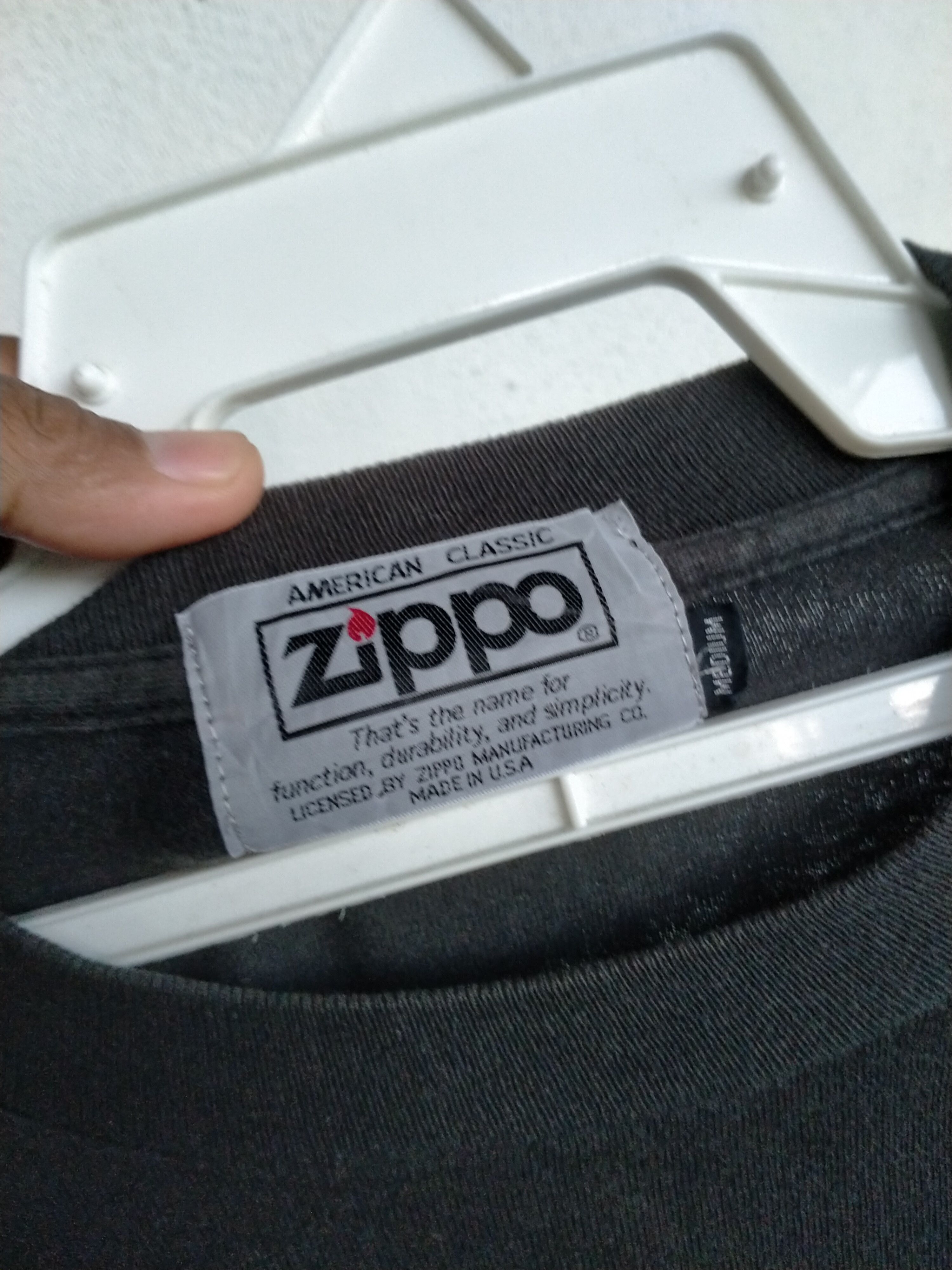 Vintage × Zippo Vintage 90s Zippo Big Logo long sleeve t-shirt Size US M / EU 48-50 / 2 - 7 Thumbnail