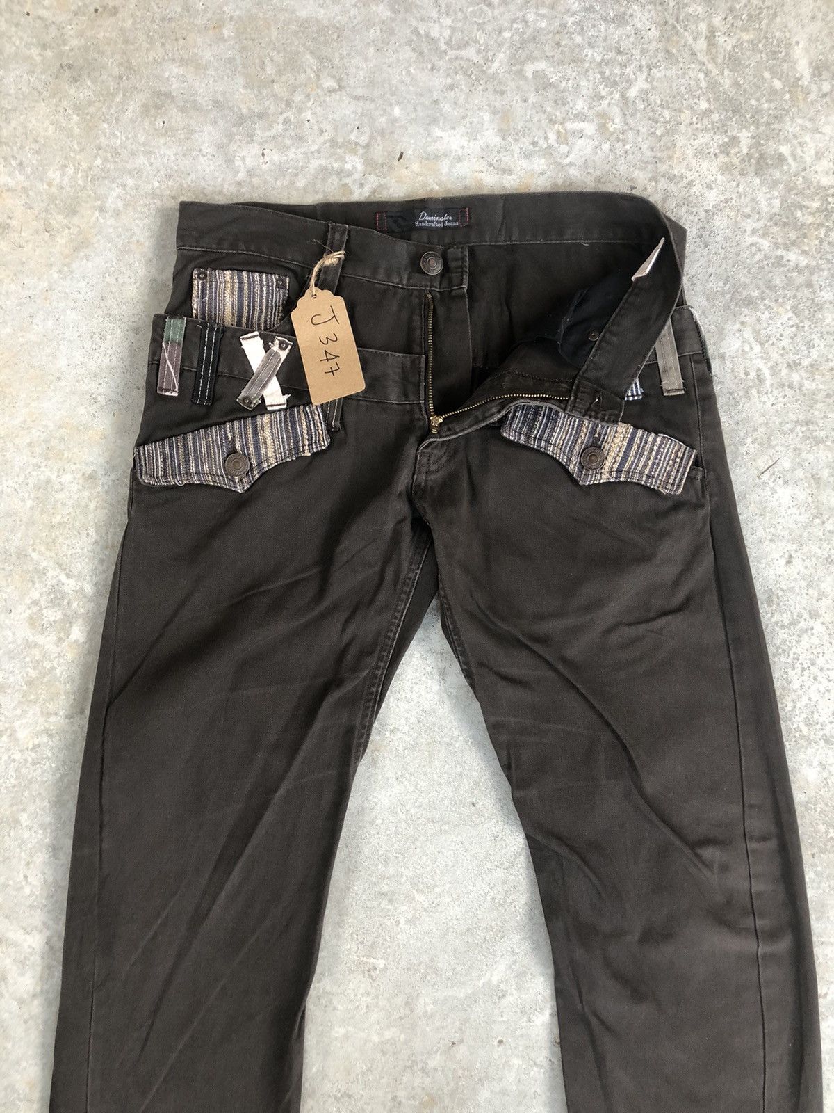 Japanese Brand Japanese Dominate Handcrafted Double Waist Jeans Size US 31 - 3 Thumbnail