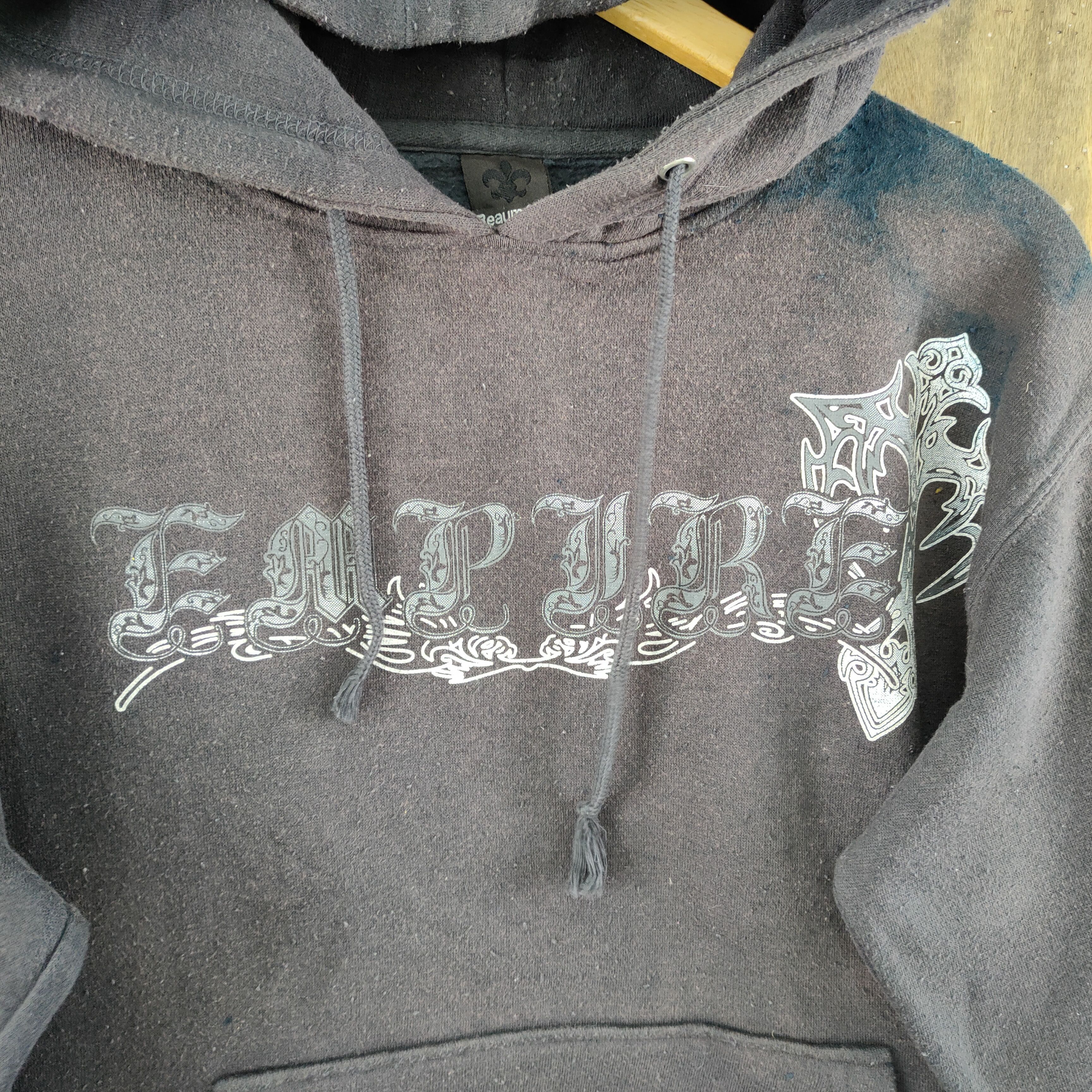 Japanese Brand ROYAL FADED BLACK/STAIN SWEATSHIRT HOODIES Size US M / EU 48-50 / 2 - 7 Thumbnail
