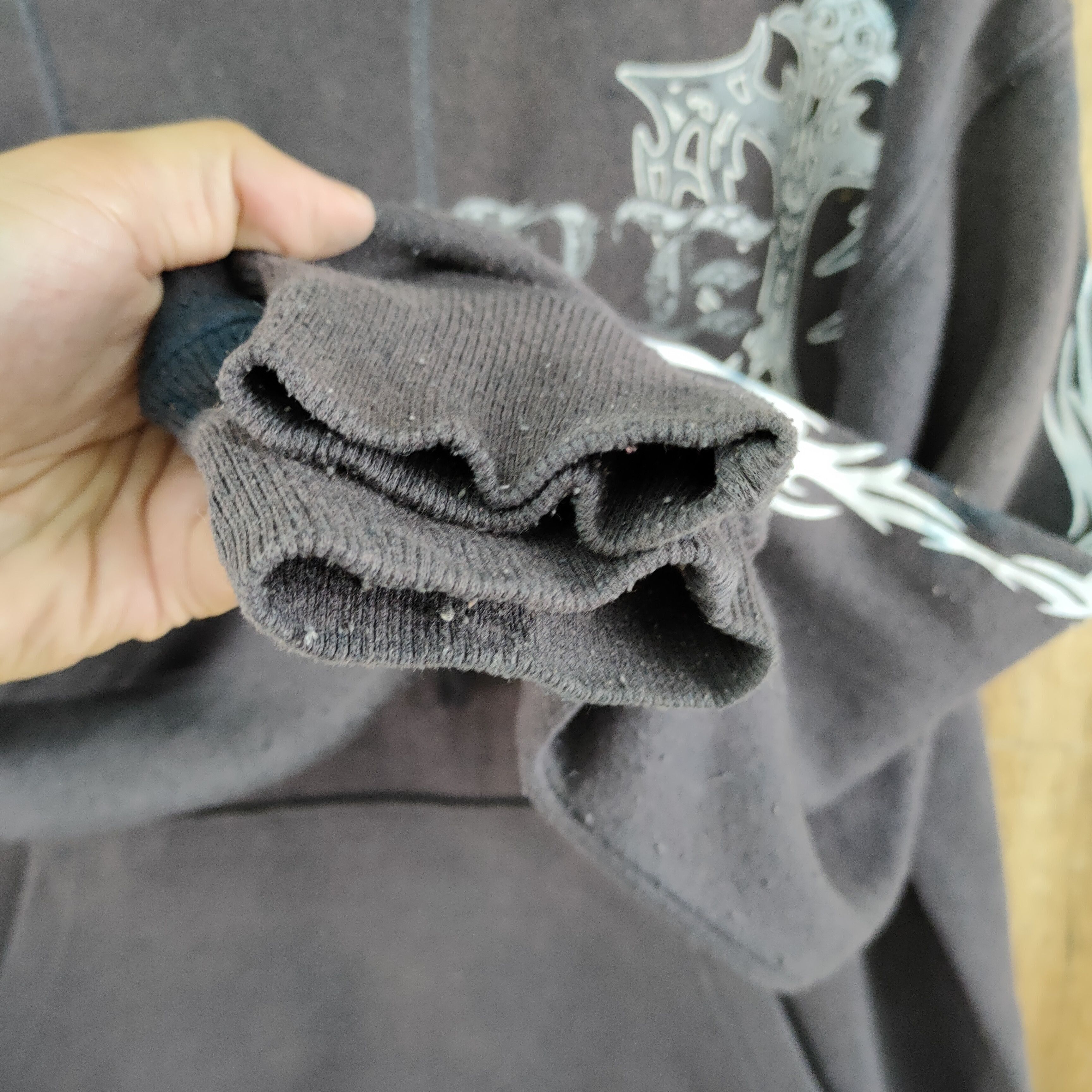 Japanese Brand ROYAL FADED BLACK/STAIN SWEATSHIRT HOODIES Size US M / EU 48-50 / 2 - 9 Thumbnail