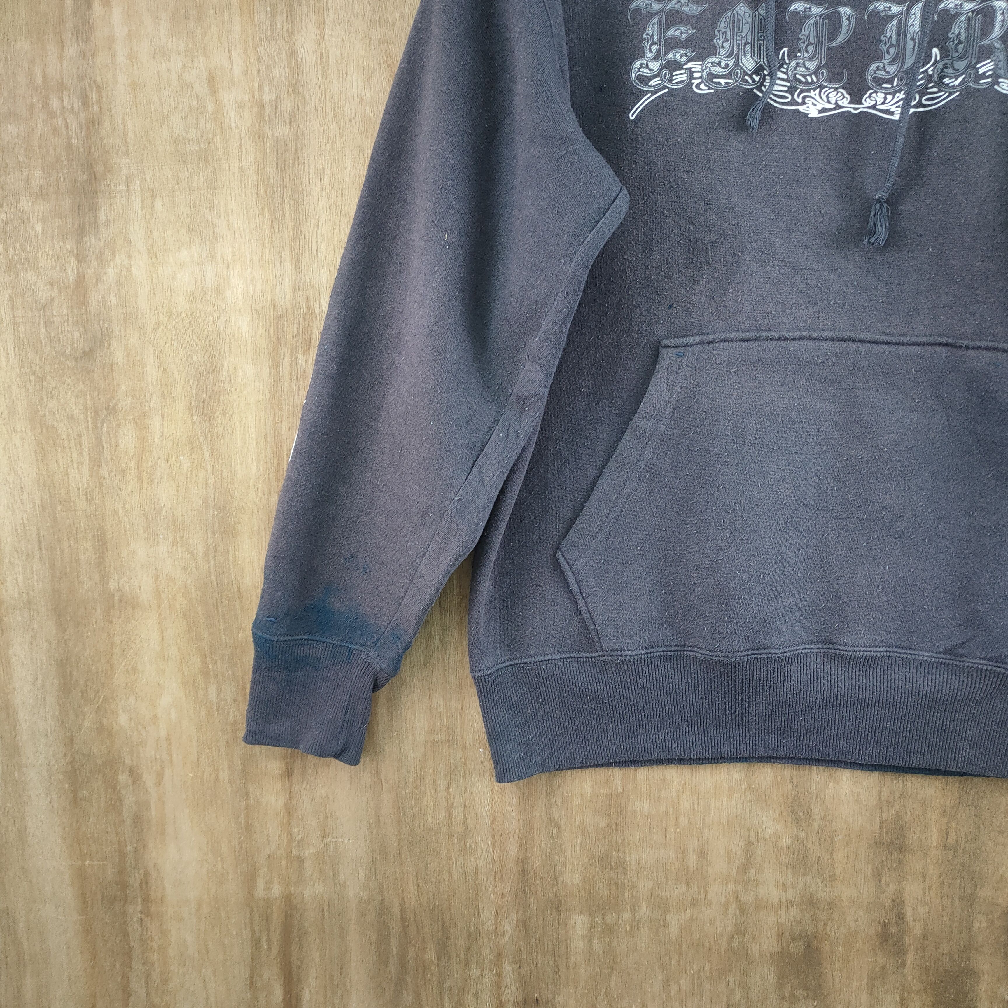 Japanese Brand ROYAL FADED BLACK/STAIN SWEATSHIRT HOODIES Size US M / EU 48-50 / 2 - 4 Thumbnail