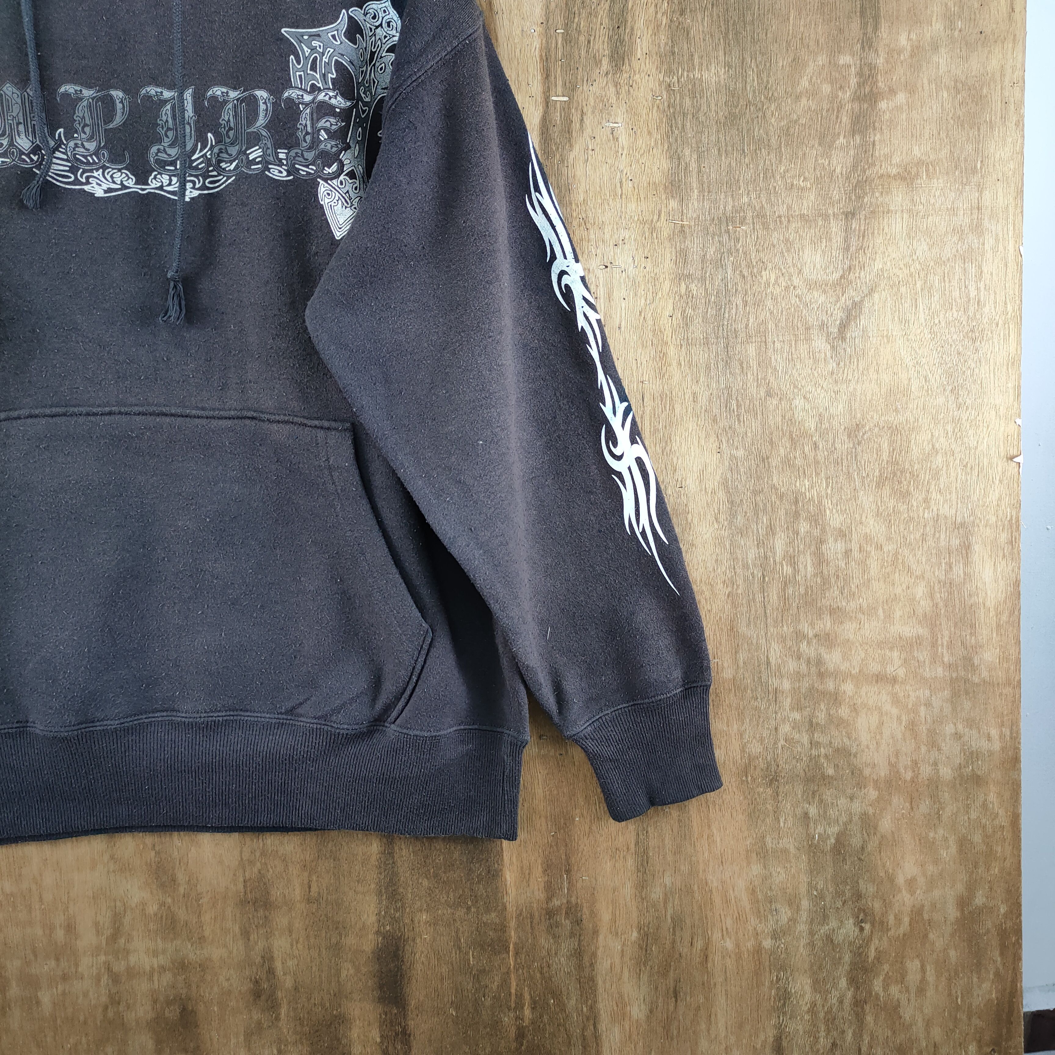Japanese Brand ROYAL FADED BLACK/STAIN SWEATSHIRT HOODIES Size US M / EU 48-50 / 2 - 5 Thumbnail