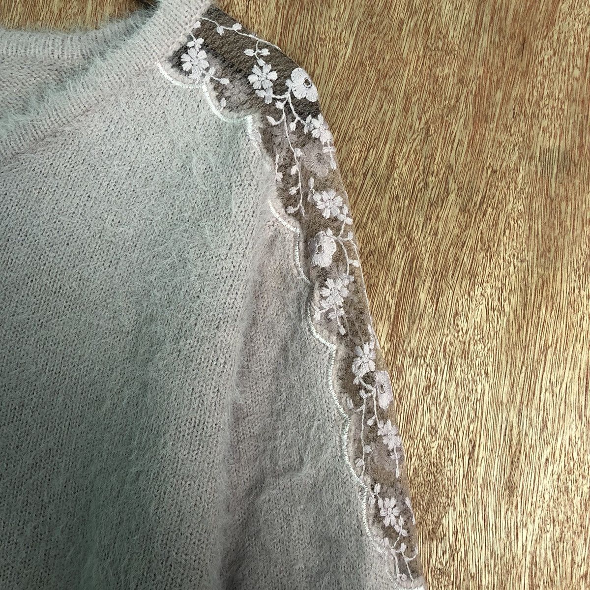 Homespun Knitwear × Japanese Brand Ingni Purple Mohair Shag Shaggy Knitwear Size US L / EU 52-54 / 3 - 8 Thumbnail