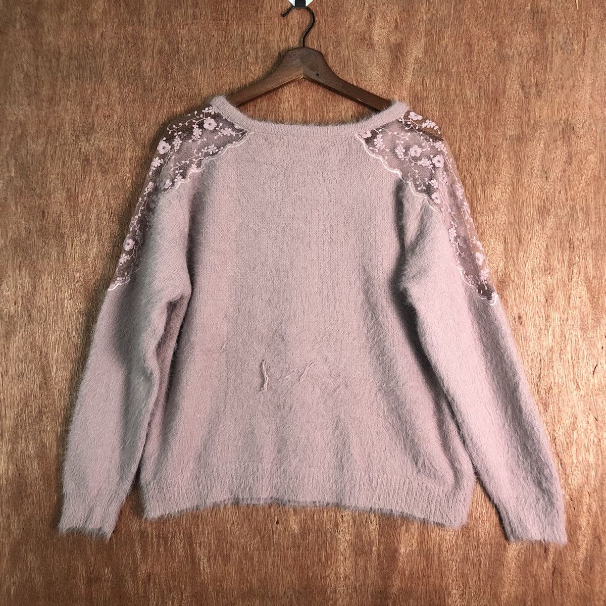 Homespun Knitwear × Japanese Brand Ingni Purple Mohair Shag Shaggy Knitwear Size US L / EU 52-54 / 3 - 11 Thumbnail