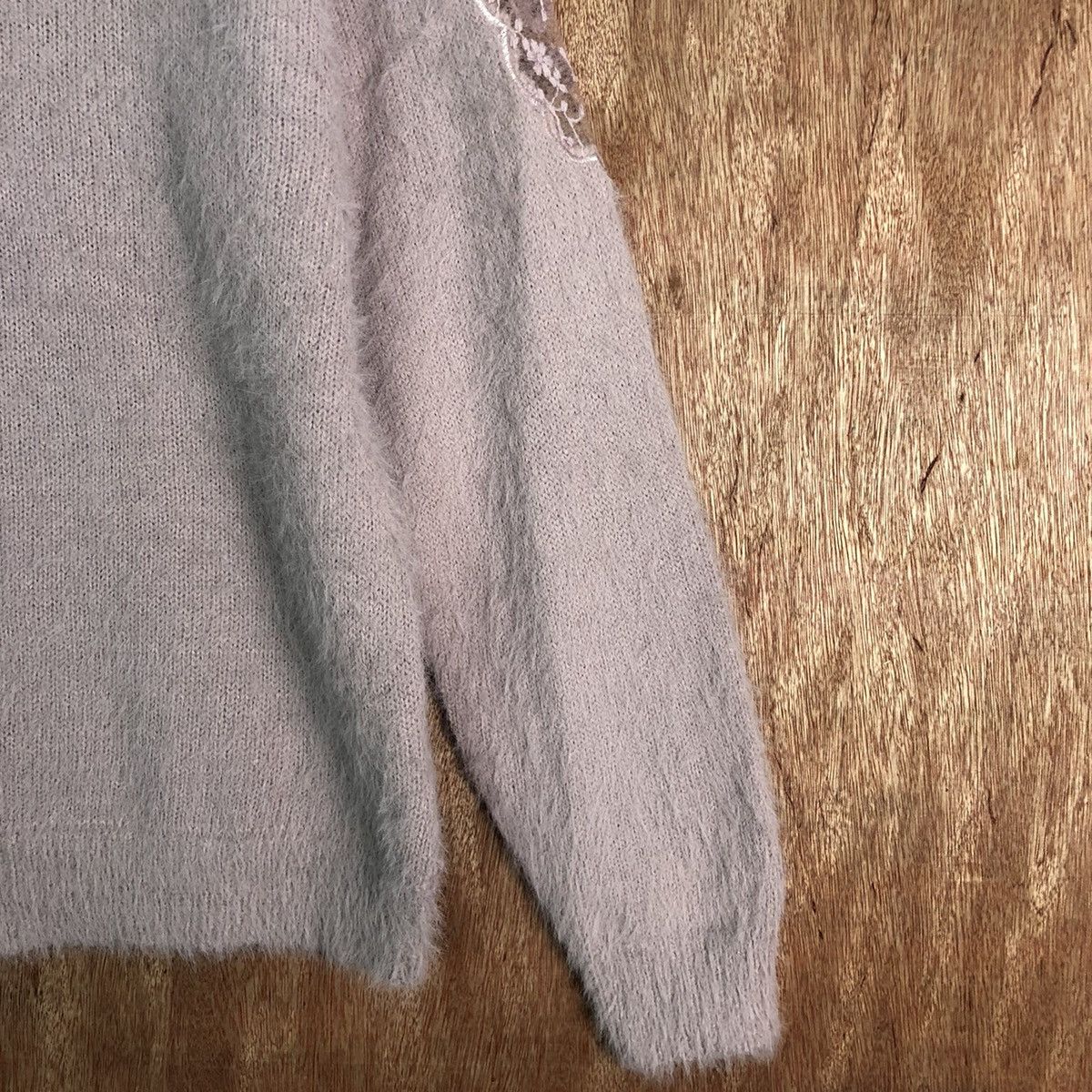 Homespun Knitwear × Japanese Brand Ingni Purple Mohair Shag Shaggy Knitwear Size US L / EU 52-54 / 3 - 5 Thumbnail