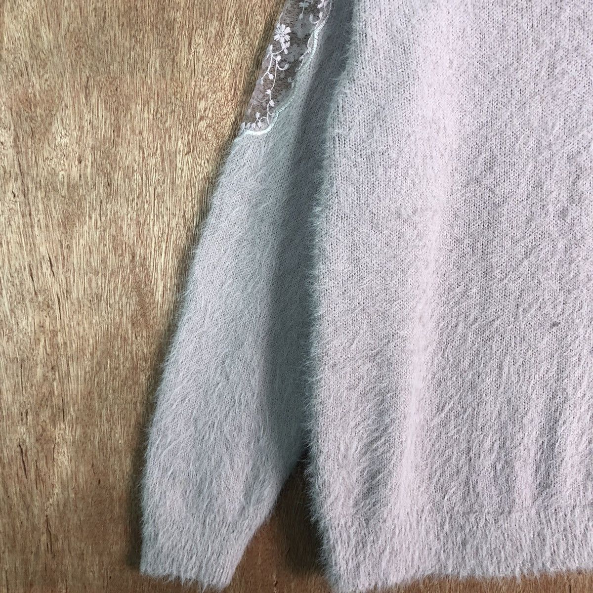 Homespun Knitwear × Japanese Brand Ingni Purple Mohair Shag Shaggy Knitwear Size US L / EU 52-54 / 3 - 7 Thumbnail