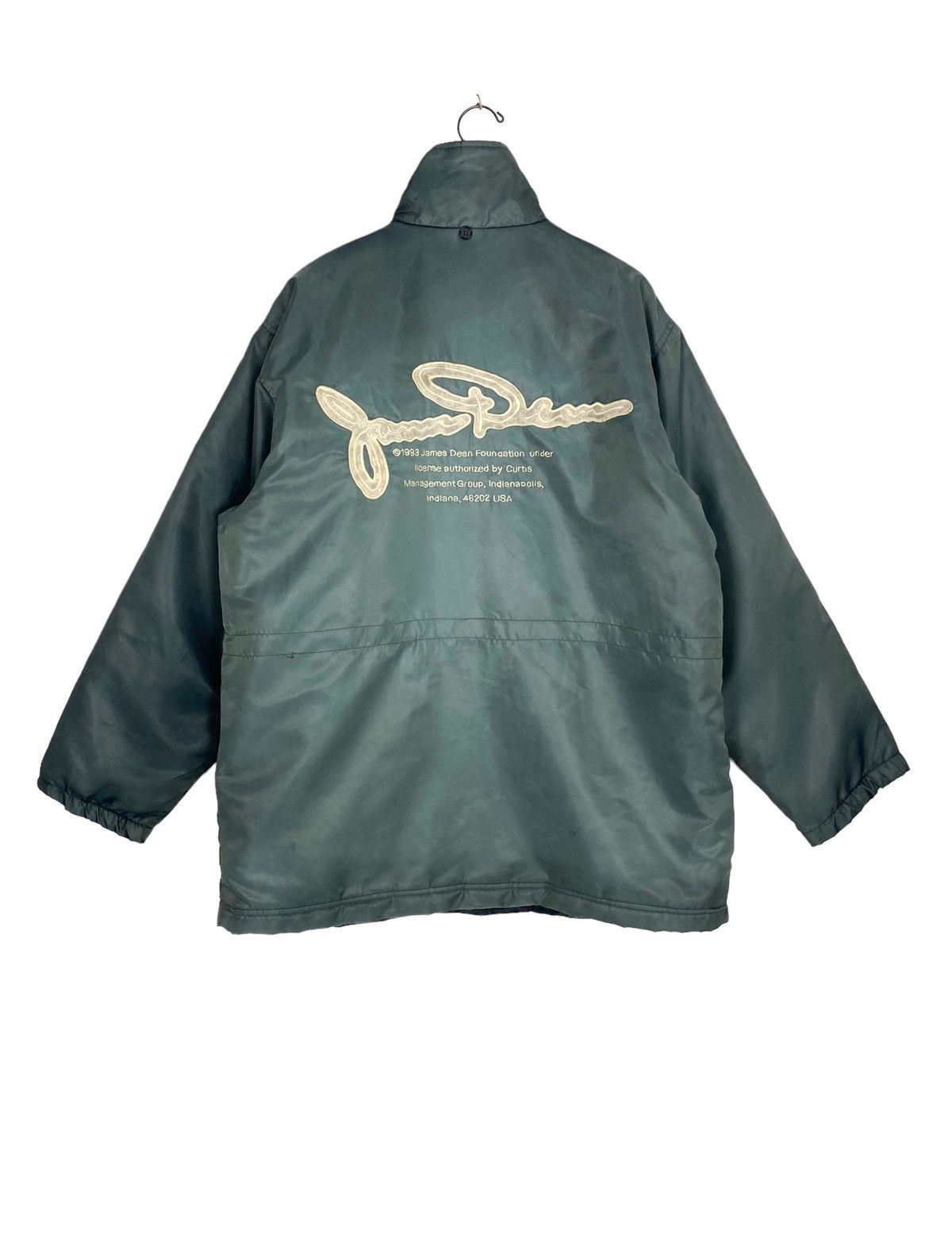 Rare‼️Vintage SUNFADED James Dean Embroidery Spellout Jacket
