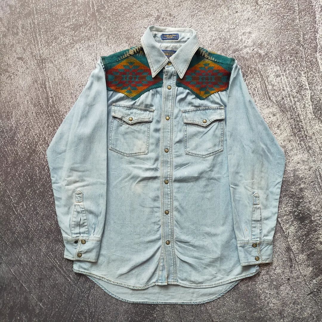 Grailed × Pendleton × Streetwear Pendleton Desperado Denim Shirt | Grailed