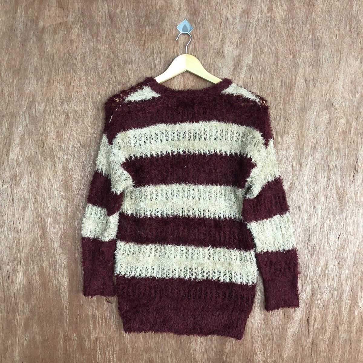 Japanese Brand Ingni Mohair Stripe Knitwear Sweater #0467 Size US M / EU 48-50 / 2 - 11 Thumbnail
