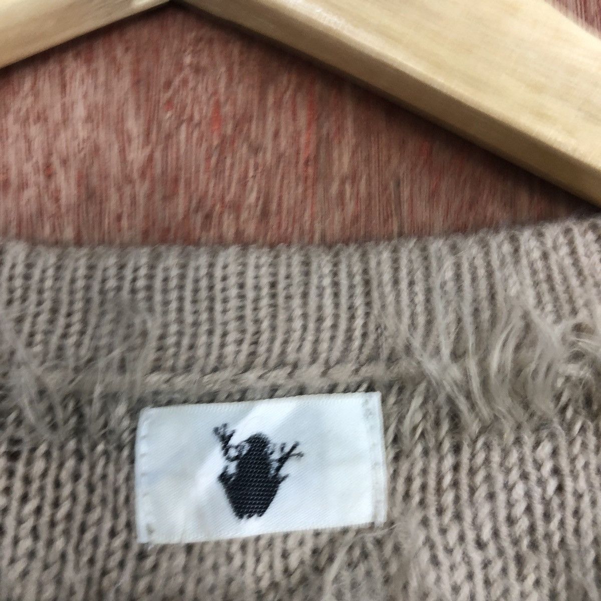 Japanese Brand Japan Brown Stripe Mohair Knitwear Kurt Cobain style #0465 Size US S / EU 44-46 / 1 - 10 Thumbnail