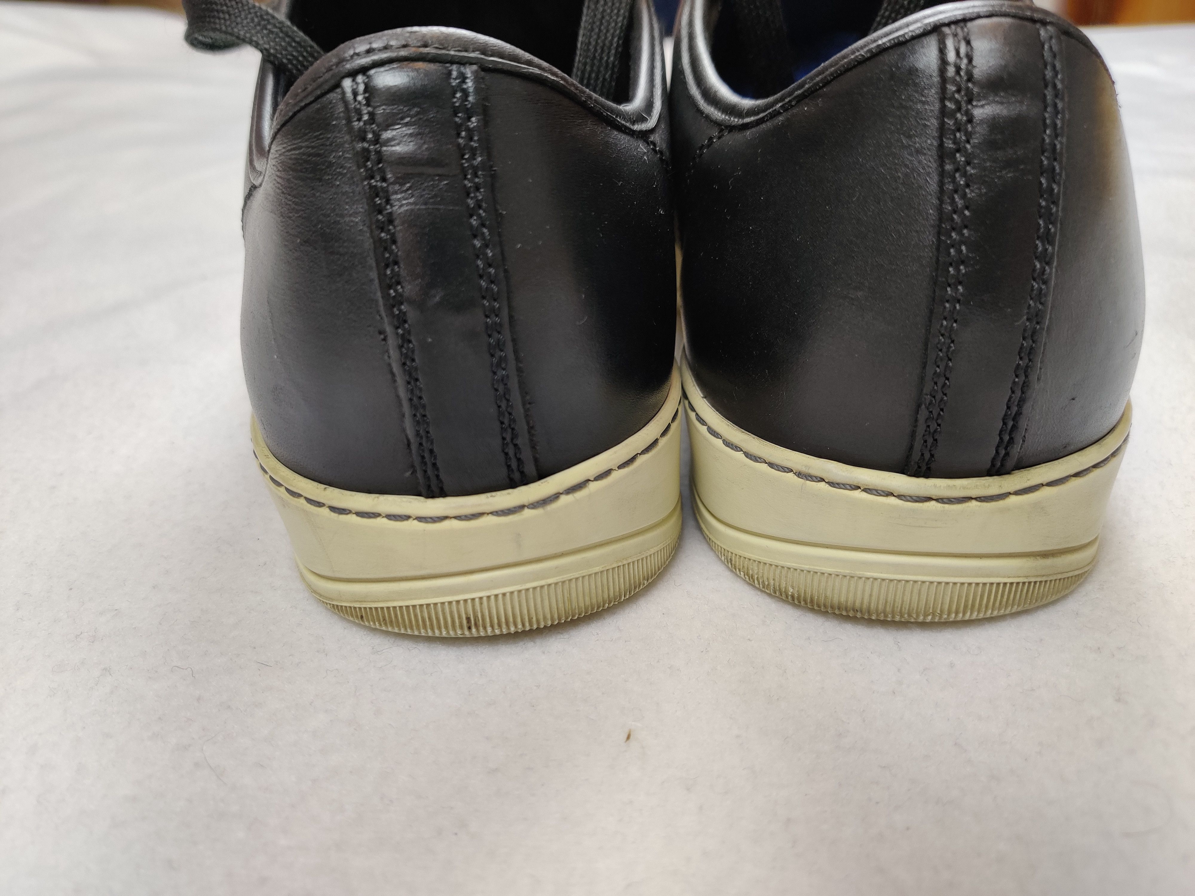 Lanvin Lanvin DBB1 Black Leather Sneakers Size US 11.5 / EU 44-45 - 3 Thumbnail