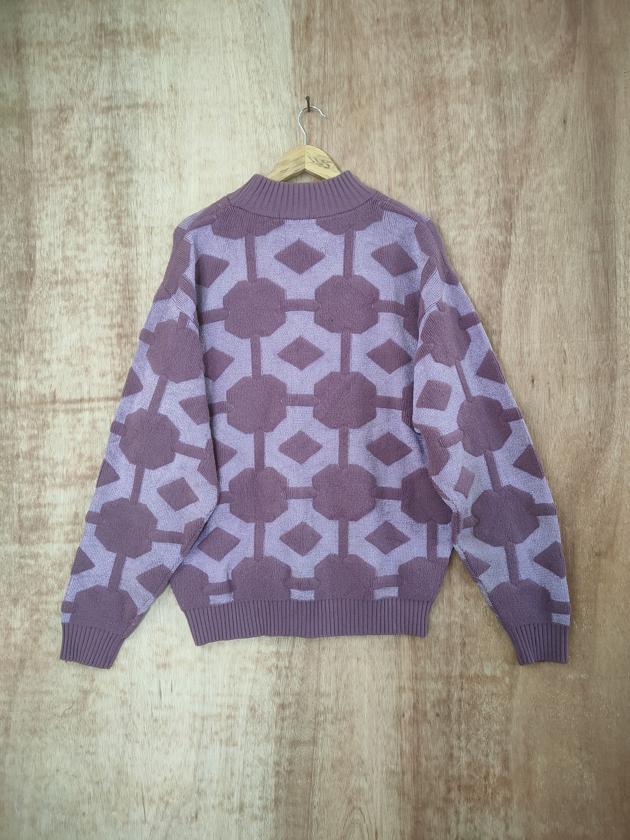 Paco Rabanne × Vintage VINTAGE PACO RABBANE FADED PURPLE DISTRESSED KNITWEAR Size L / US 10 / IT 46 - 8 Thumbnail