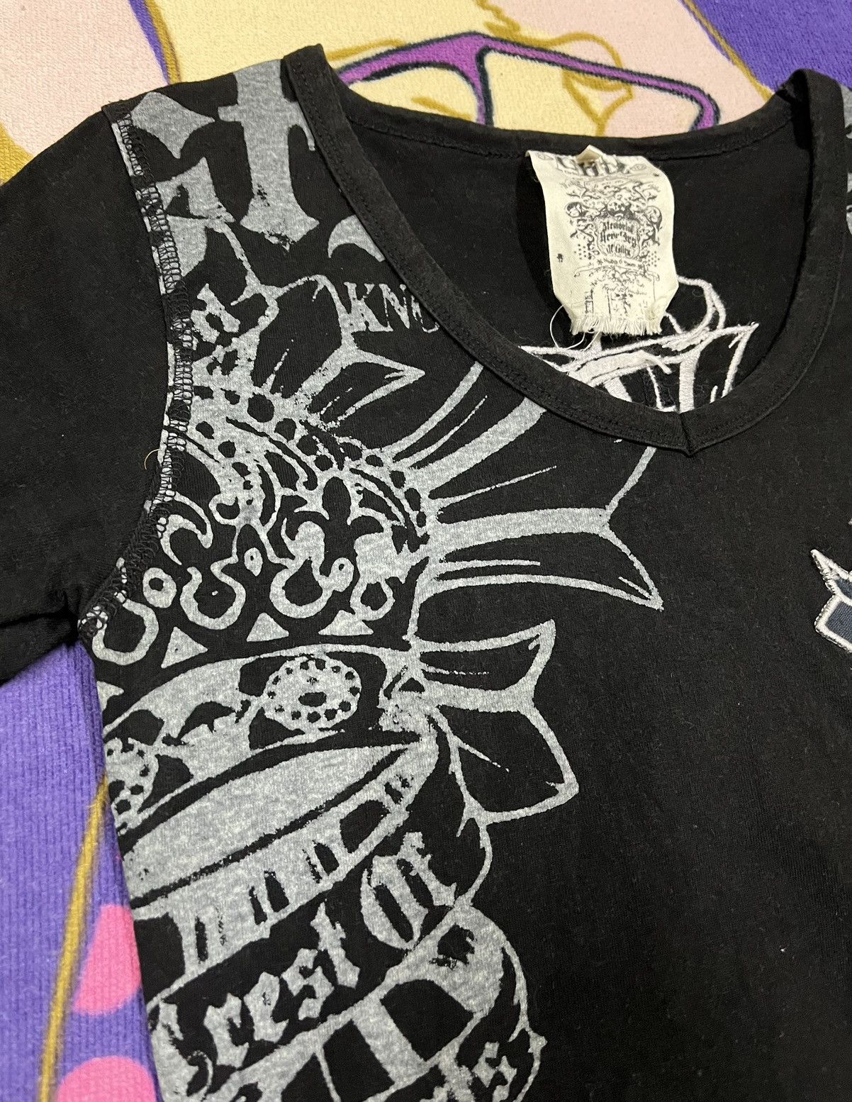 Japanese Brand GLITZ Like Punk Design Shirt x Rare Design Size S / US 4 / IT 40 - 4 Thumbnail