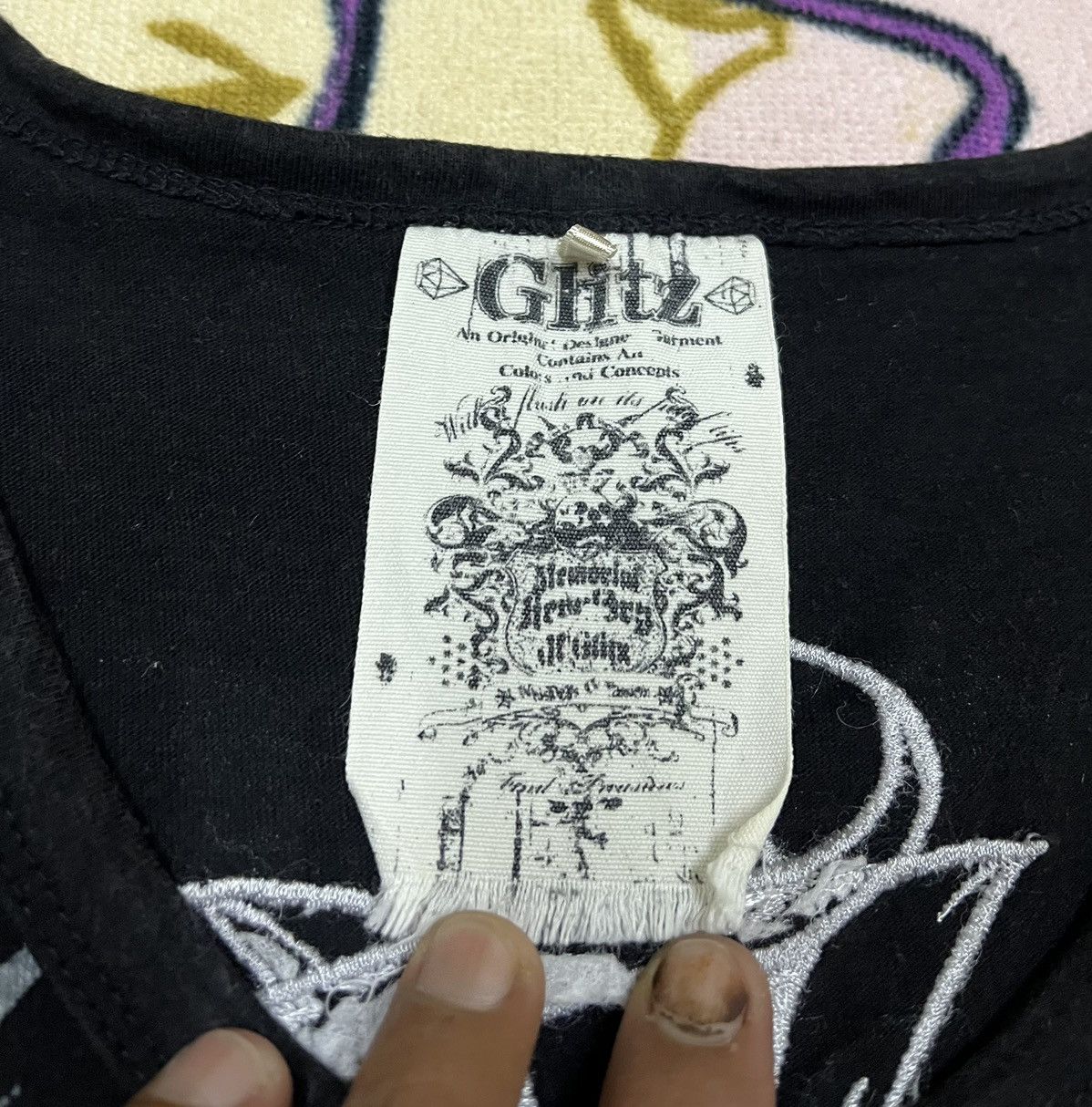 Japanese Brand GLITZ Like Punk Design Shirt x Rare Design Size S / US 4 / IT 40 - 9 Thumbnail