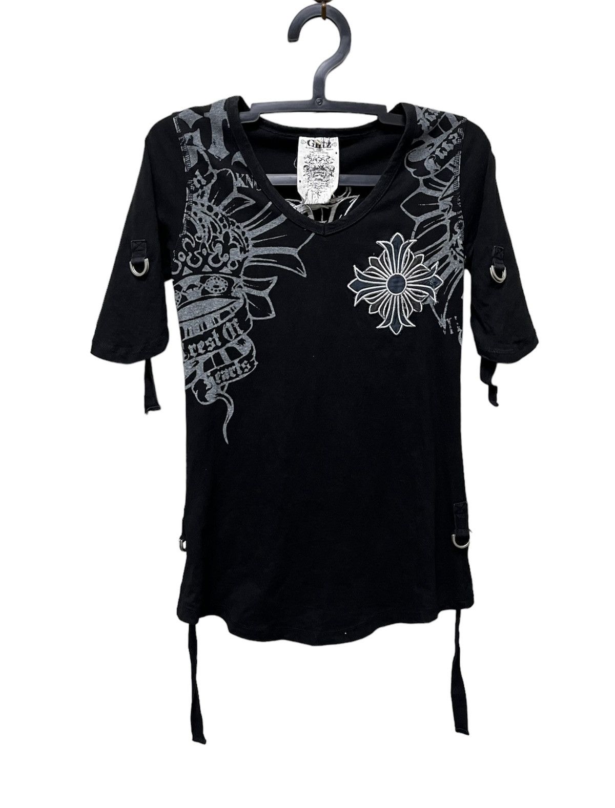 Japanese Brand GLITZ Like Punk Design Shirt x Rare Design Size S / US 4 / IT 40 - 1 Thumbnail