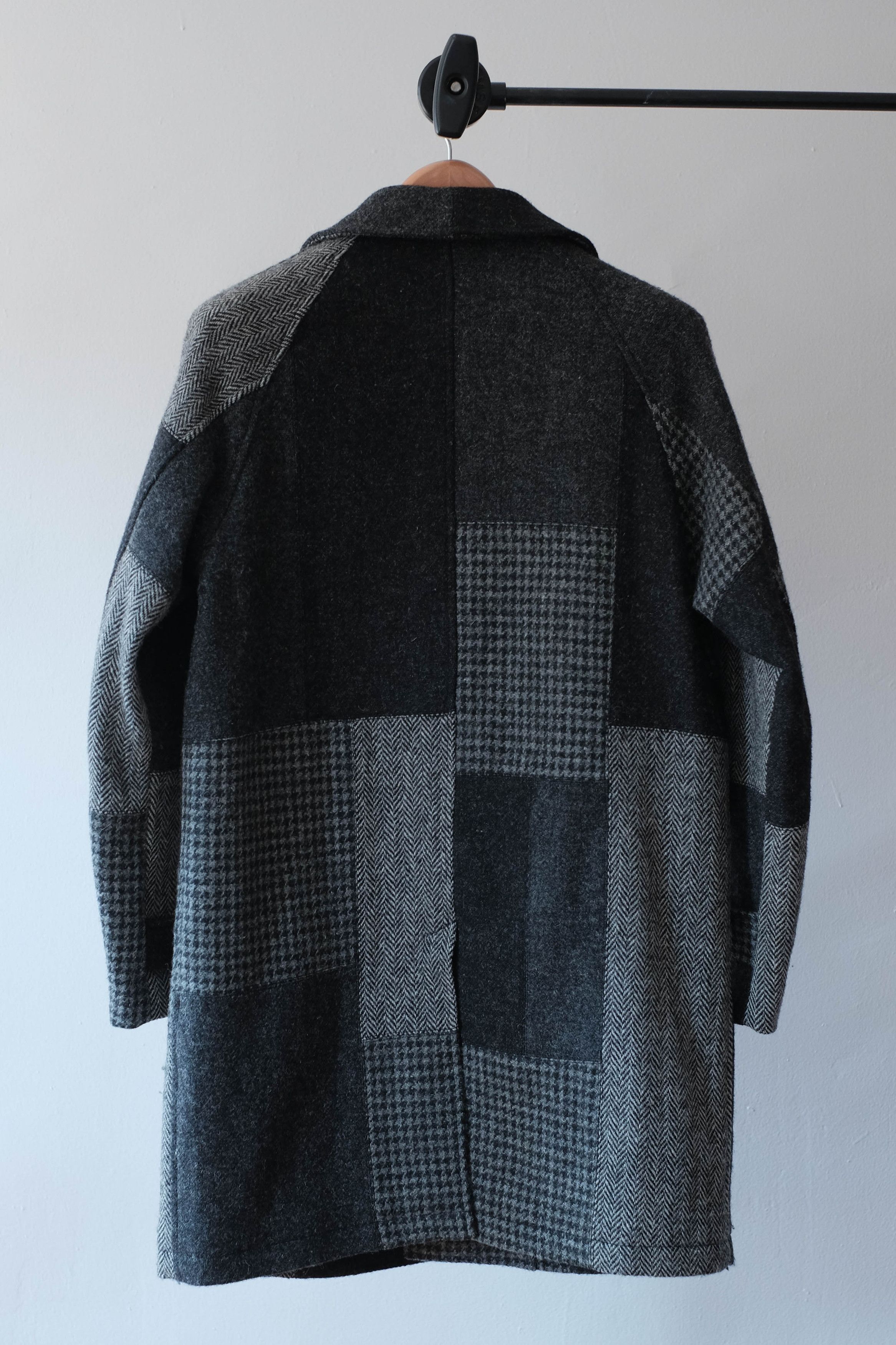 Beams Plus Harris Tweed Patchwork Coat | Grailed