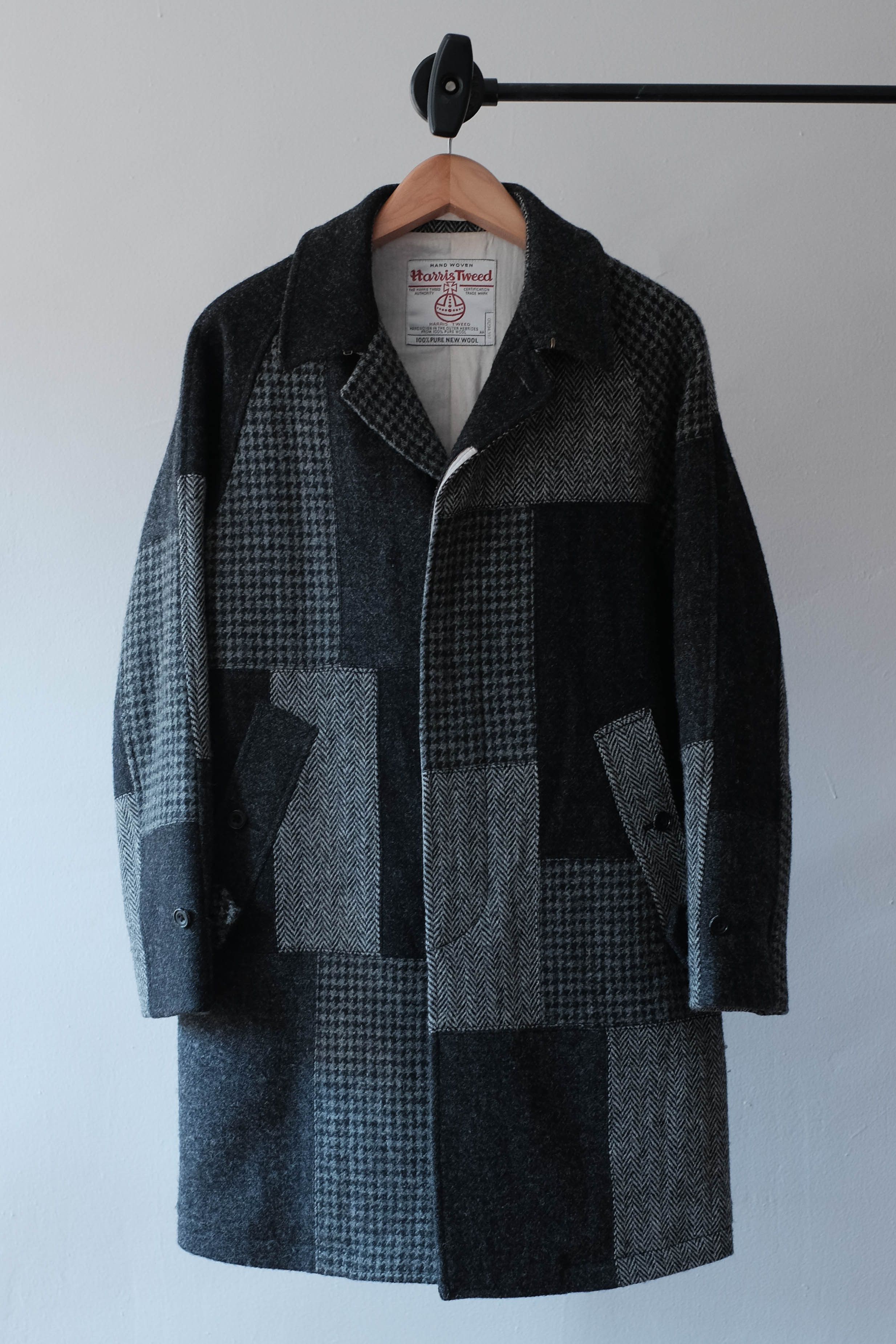 Beams Plus Harris Tweed Patchwork Coat | Grailed
