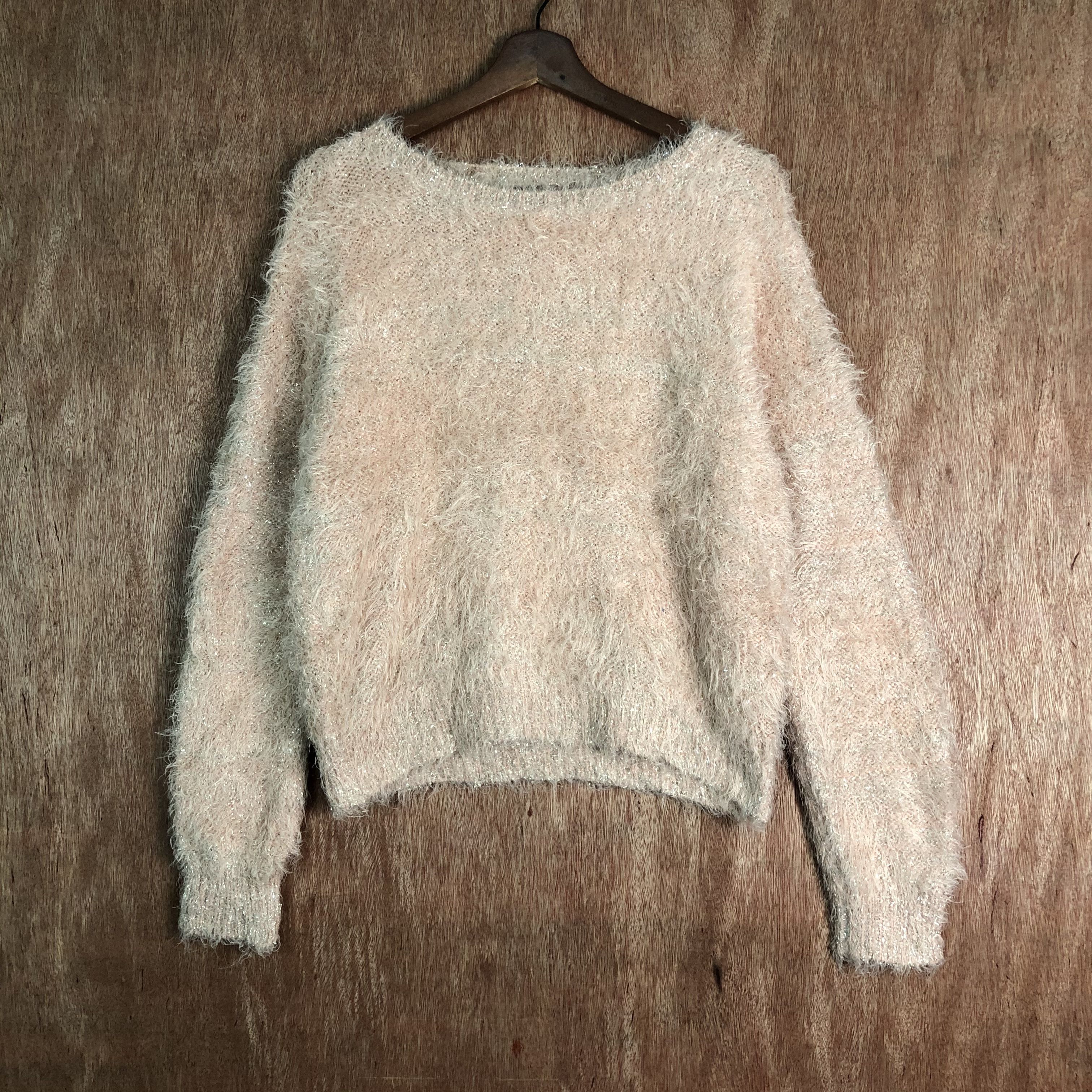 Homespun Knitwear Laguna Moon Peach Mohair Shag Shaggy Knitwear Size US L / EU 52-54 / 3 - 1 Thumbnail