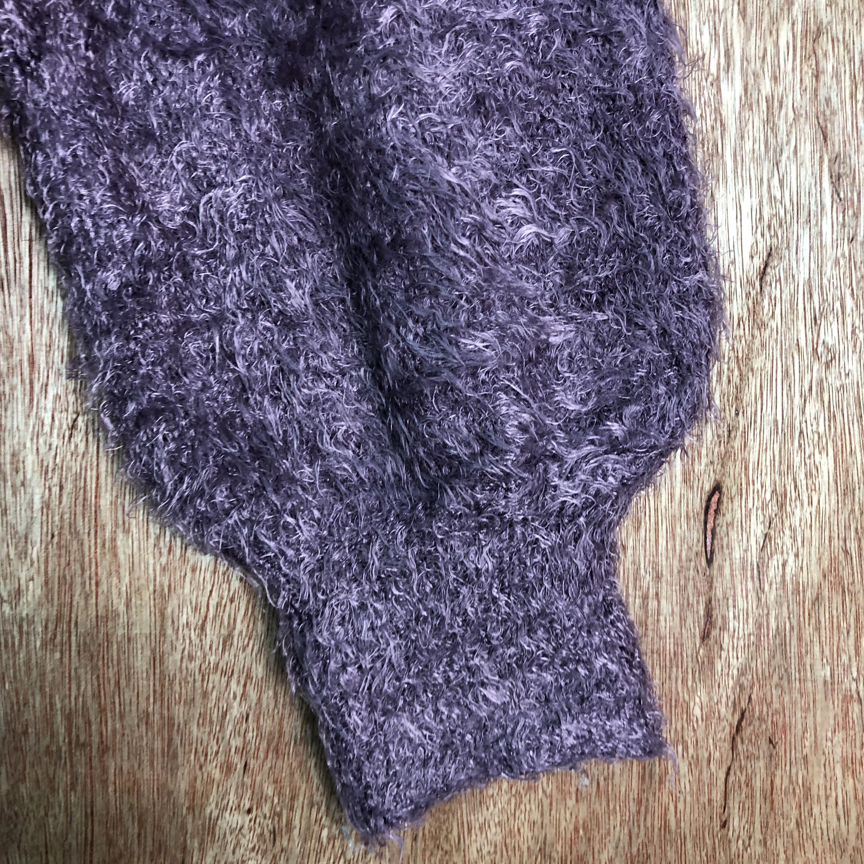 Homespun Knitwear × Japanese Brand Japan GU Purple Baggy Mohair Knitwear Size US M / EU 48-50 / 2 - 5 Thumbnail