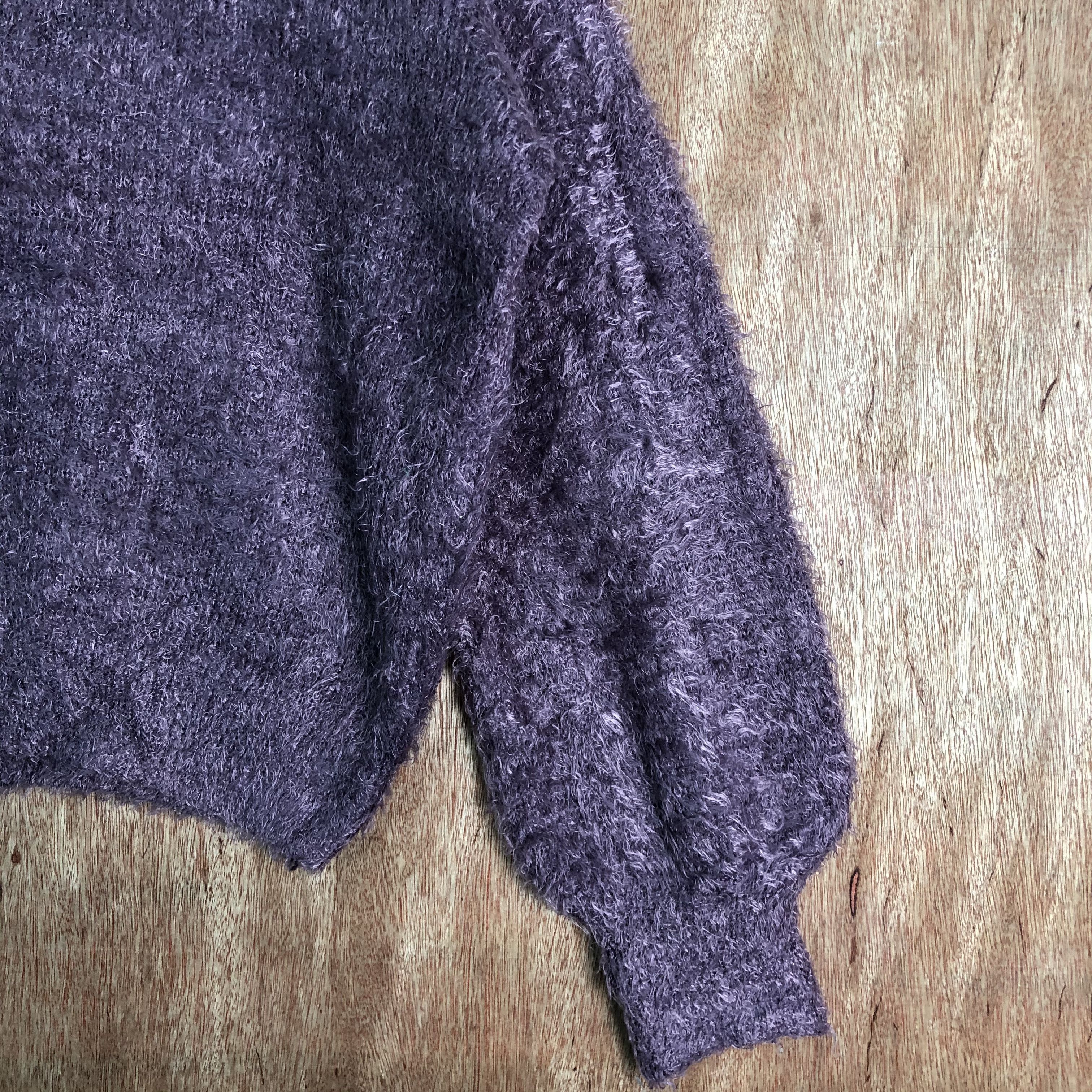 Homespun Knitwear × Japanese Brand Japan GU Purple Baggy Mohair Knitwear Size US M / EU 48-50 / 2 - 4 Thumbnail