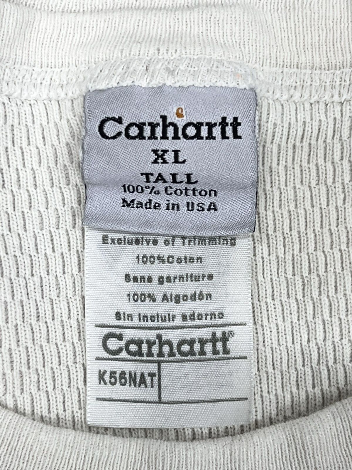 Carhartt Vintage Y2K Carhartt K56NAT Thermal L/S Shirt Size US XL / EU 56 / 4 - 5 Thumbnail