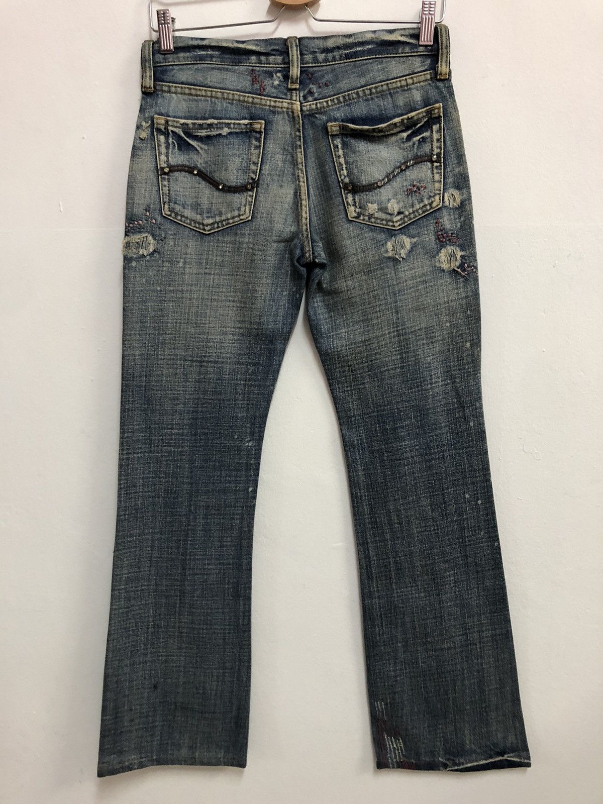 Japanese Brand 101. JAPANESE DESIGNER FLARE DENIM Size 30" / US 8 / IT 44 - 7 Thumbnail
