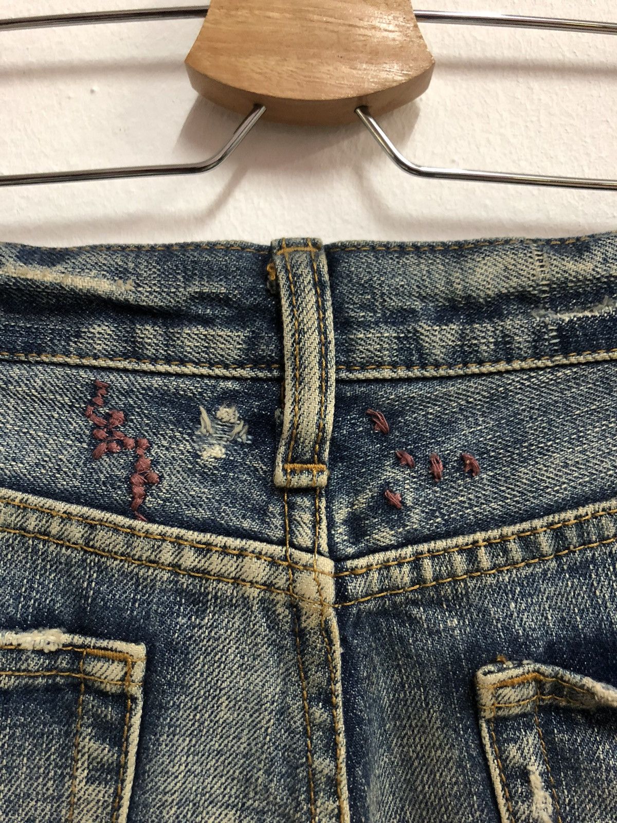 Japanese Brand 101. JAPANESE DESIGNER FLARE DENIM Size 30" / US 8 / IT 44 - 11 Thumbnail