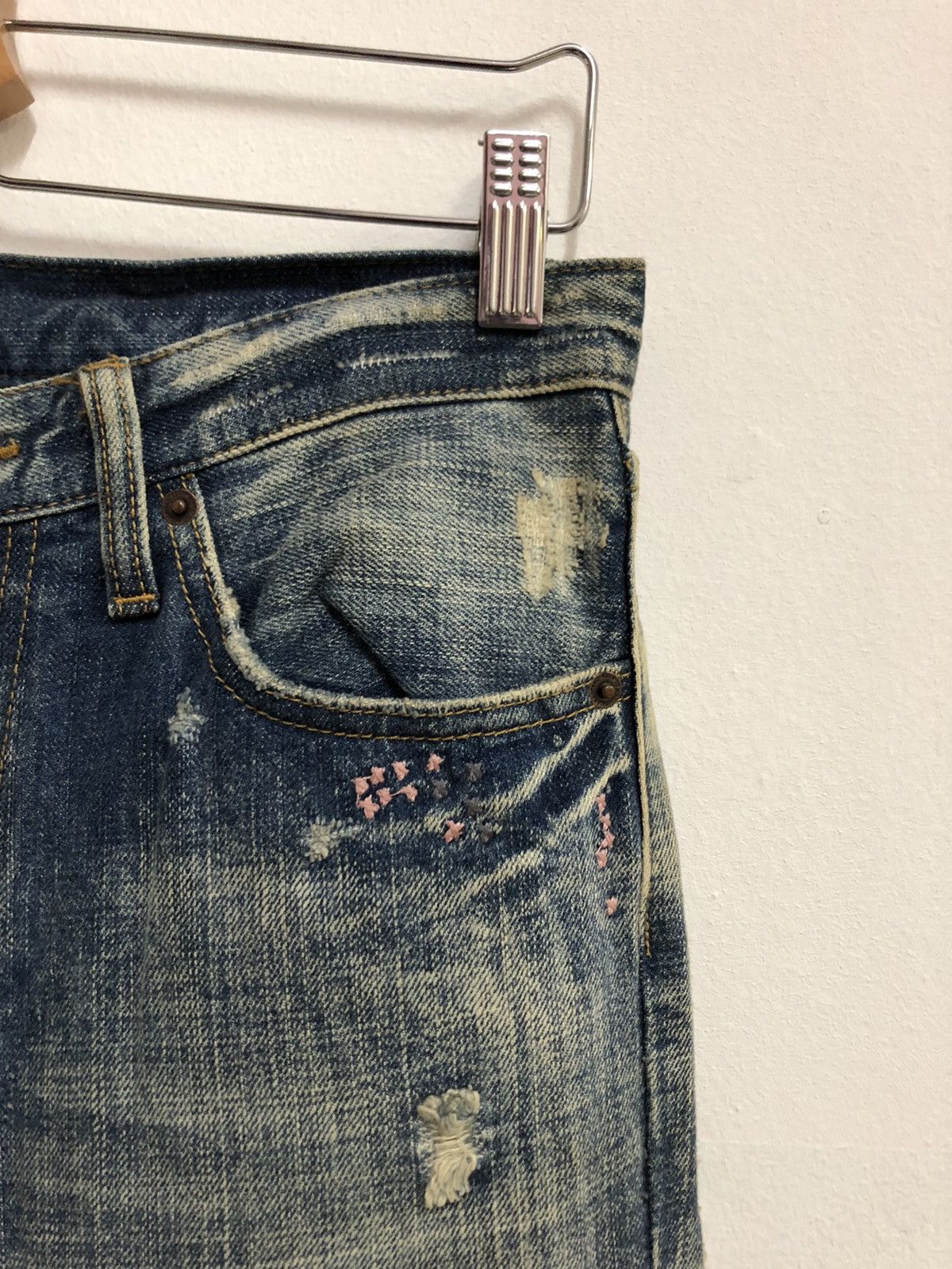 Japanese Brand 101. JAPANESE DESIGNER FLARE DENIM Size 30" / US 8 / IT 44 - 5 Thumbnail