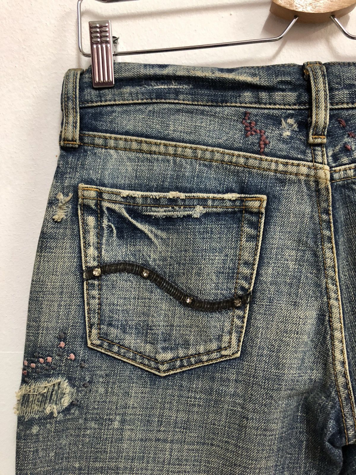 Japanese Brand 101. JAPANESE DESIGNER FLARE DENIM Size 30" / US 8 / IT 44 - 10 Thumbnail