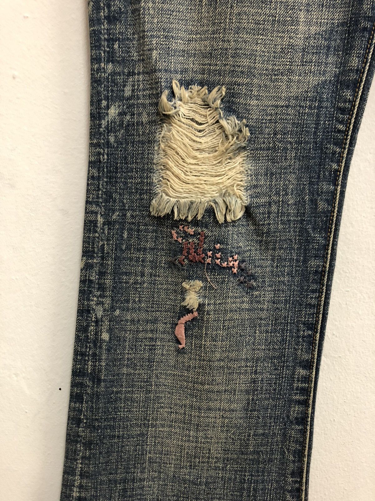 Japanese Brand 101. JAPANESE DESIGNER FLARE DENIM Size 30" / US 8 / IT 44 - 3 Thumbnail