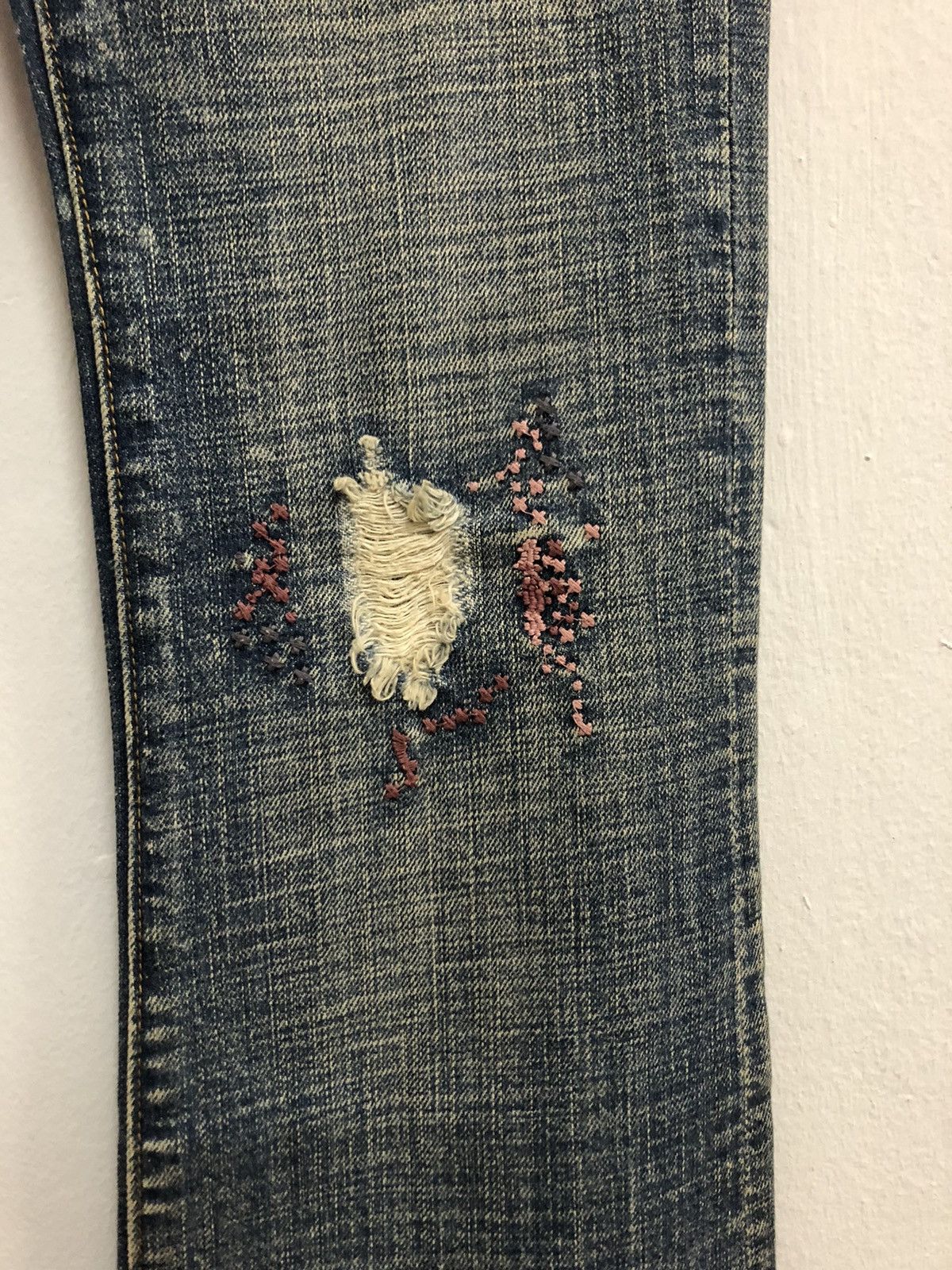 Japanese Brand 101. JAPANESE DESIGNER FLARE DENIM Size 30" / US 8 / IT 44 - 4 Thumbnail