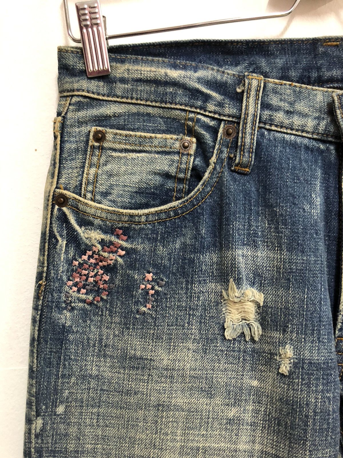 Japanese Brand 101. JAPANESE DESIGNER FLARE DENIM Size 30" / US 8 / IT 44 - 2 Thumbnail