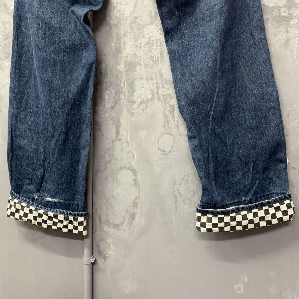 Designer × Japanese Brand Dominated Handcrafted Jeans Big Patches Distressed Size US 33 - 16 Thumbnail