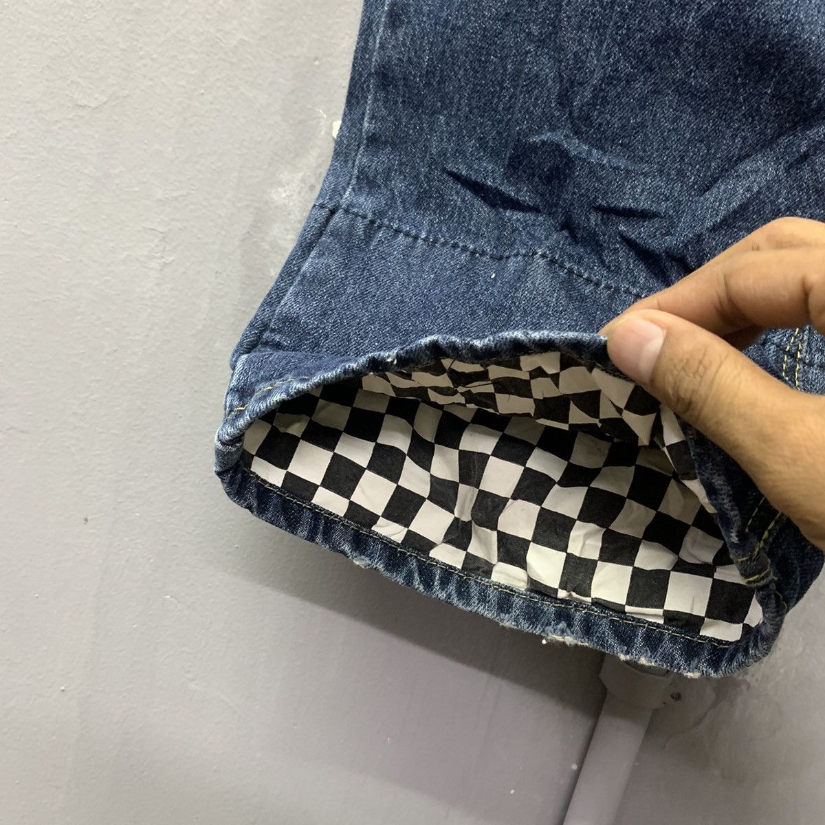 Designer × Japanese Brand Dominated Handcrafted Jeans Big Patches Distressed Size US 33 - 9 Thumbnail