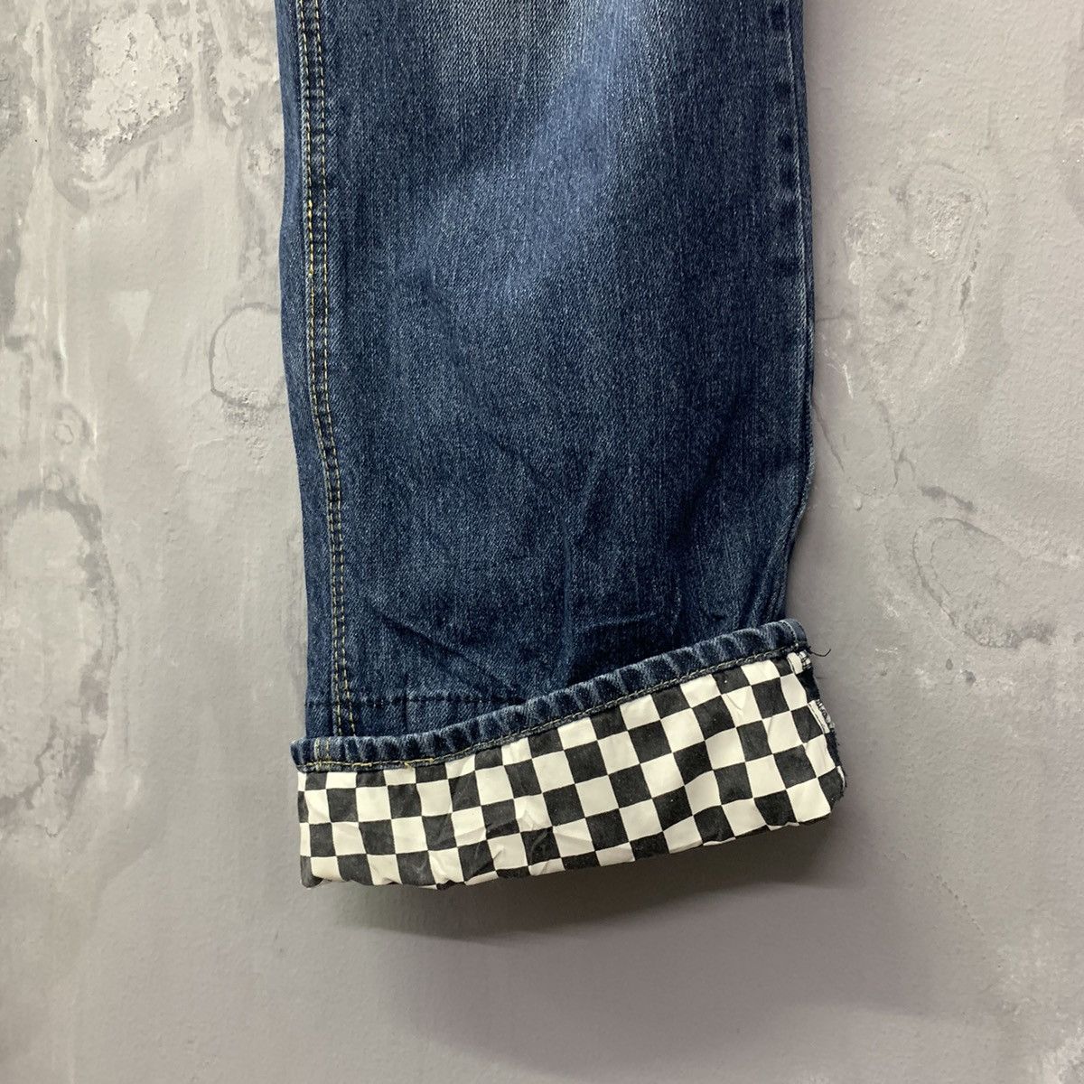 Designer × Japanese Brand Dominated Handcrafted Jeans Big Patches Distressed Size US 33 - 6 Thumbnail